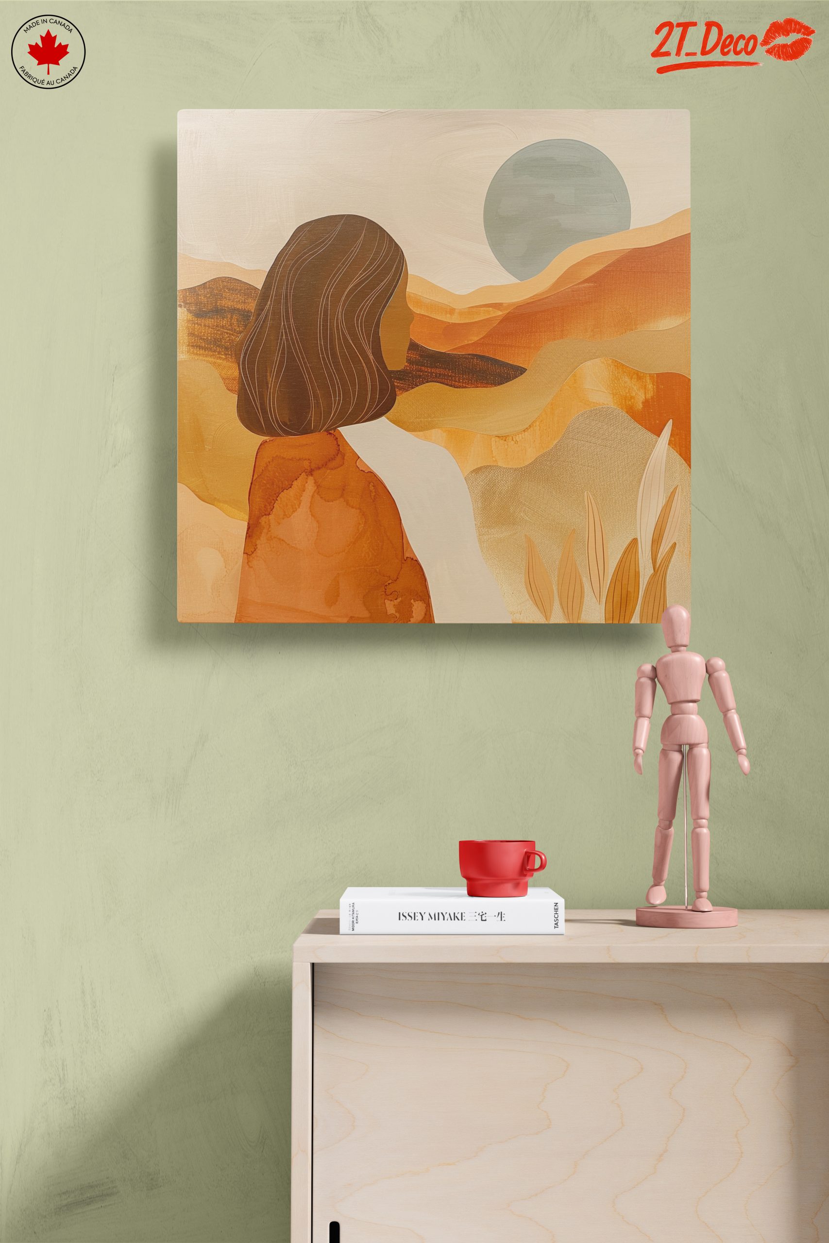 Abstract Woman in Desert Landscape Art - Image 14
