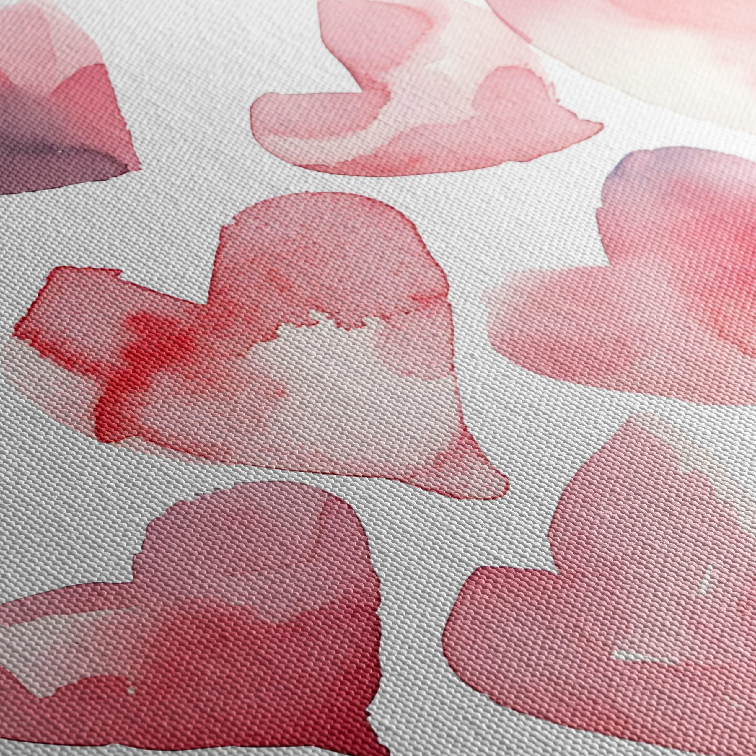 Playful Hearts Watercolor Art for Home Decor - Image 5
