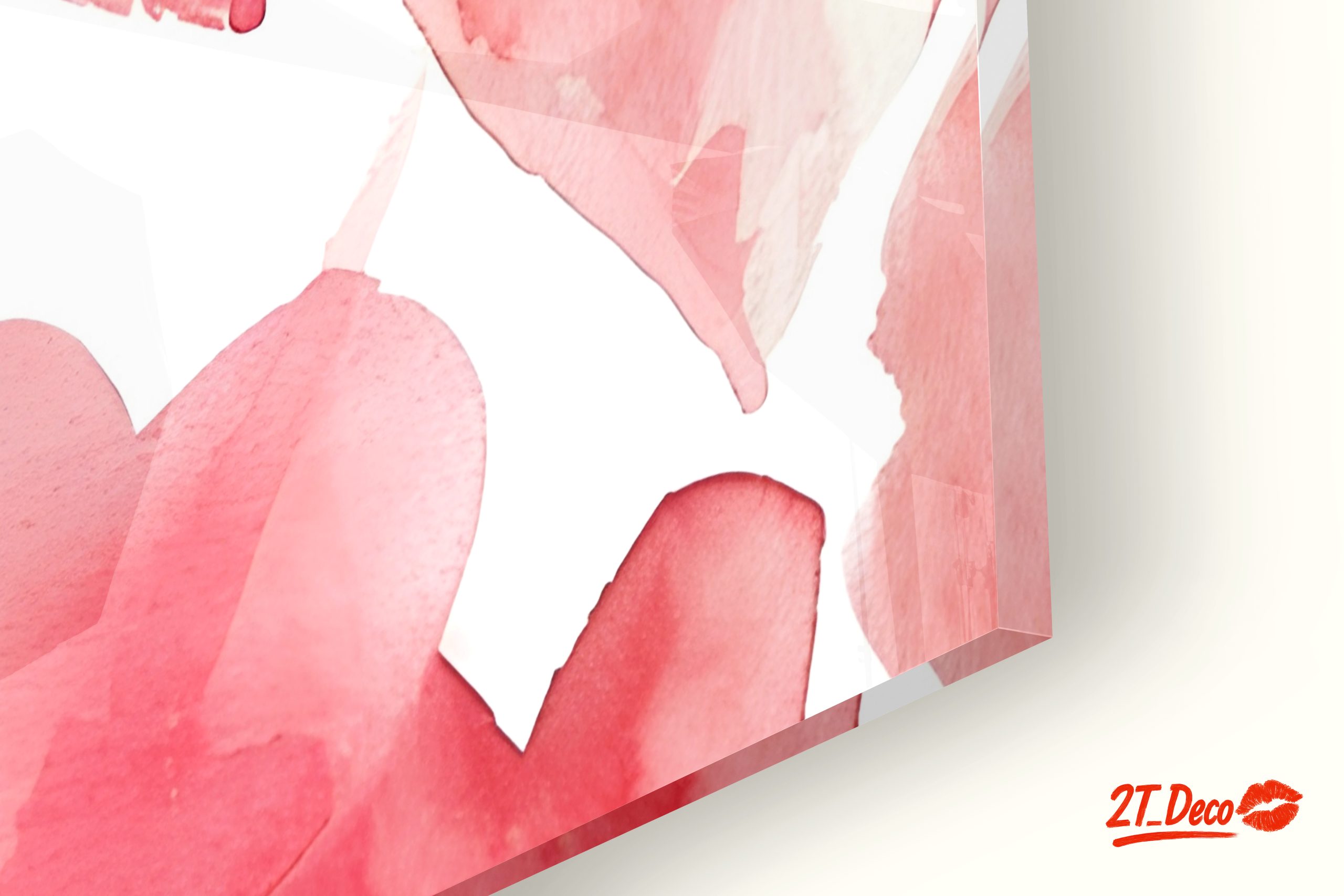 Playful Hearts Watercolor Art for Home Decor - Image 9