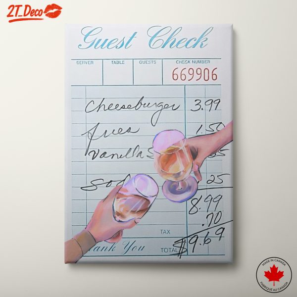 Culinary Still Life with Guest Check