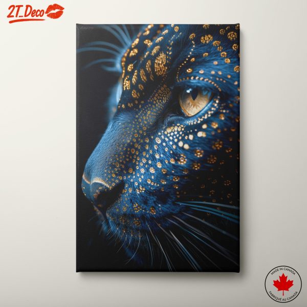 Stylized Animal Portrait of a Jaguar