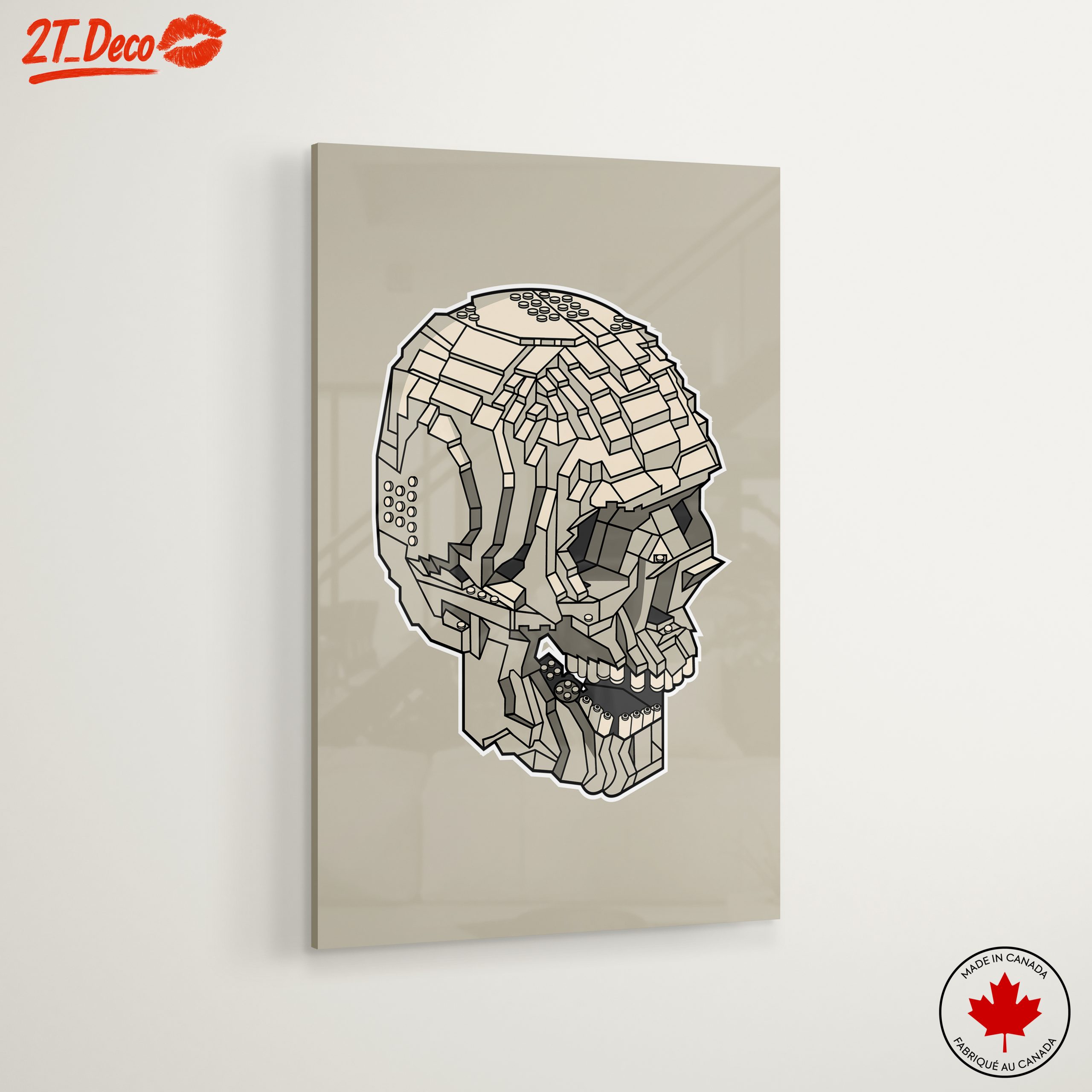 Geometric Skull Artwork in Abstract Style - Image 6