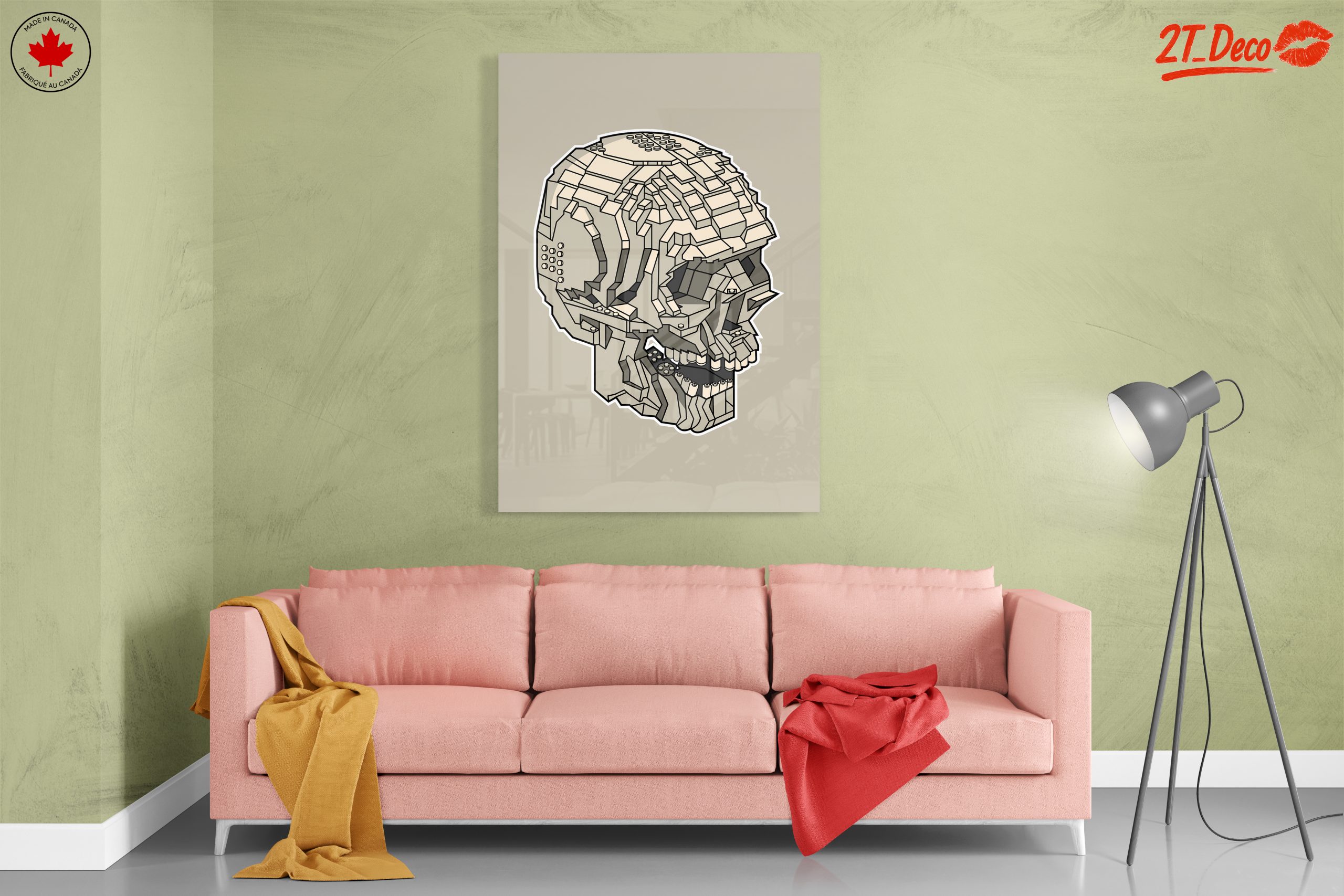 Geometric Skull Artwork in Abstract Style - Image 7