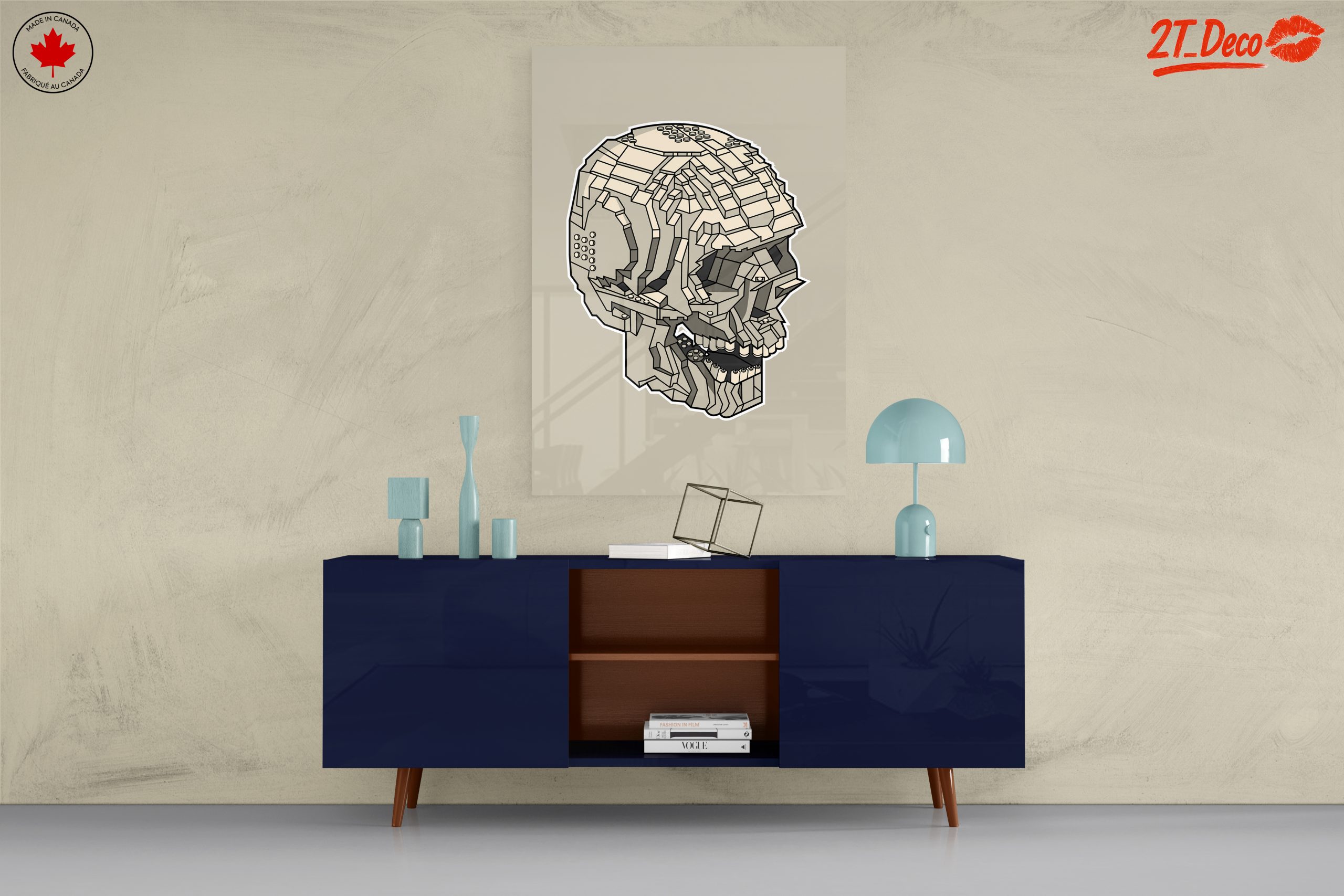 Geometric Skull Artwork in Abstract Style - Image 8
