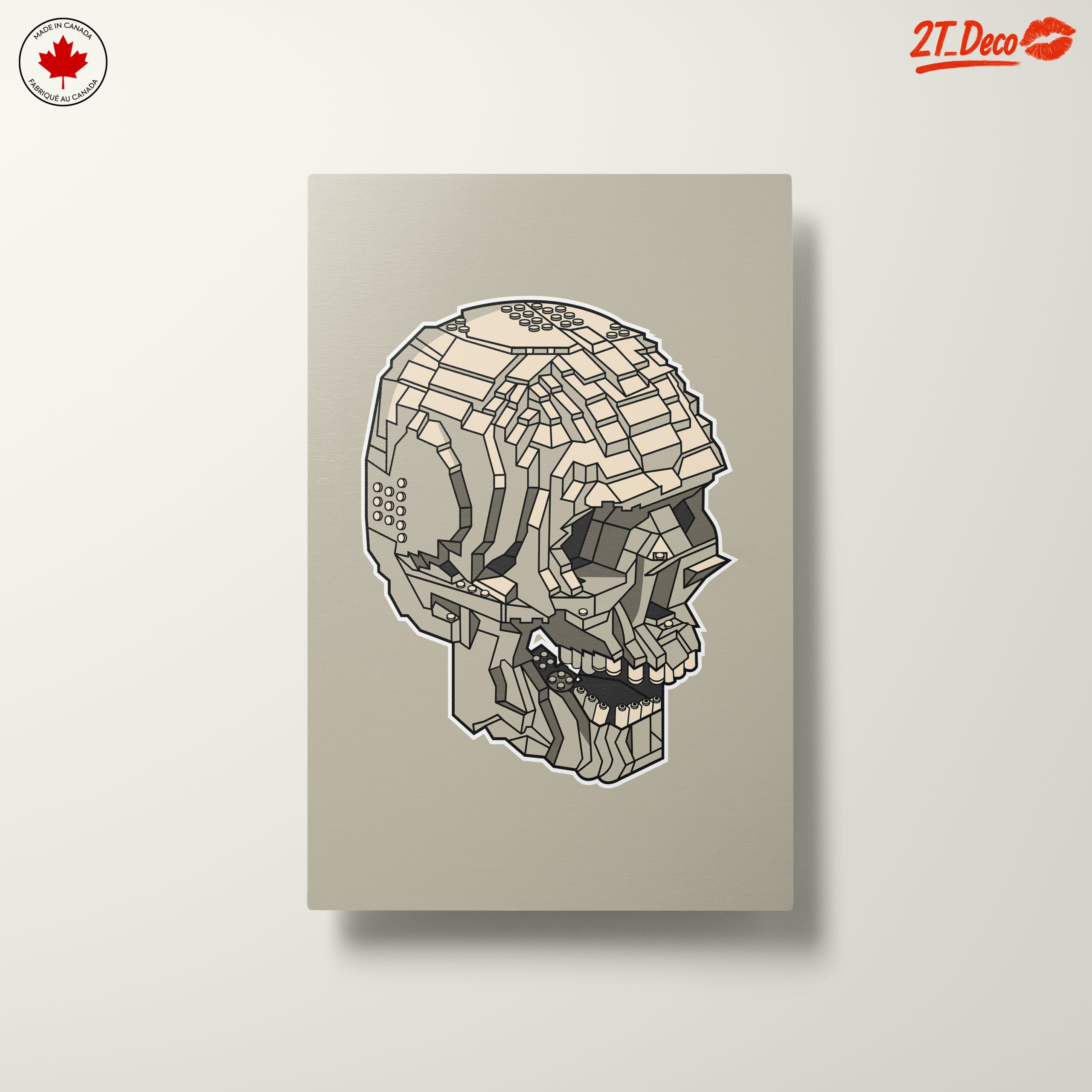 Geometric Skull Artwork in Abstract Style - Image 10