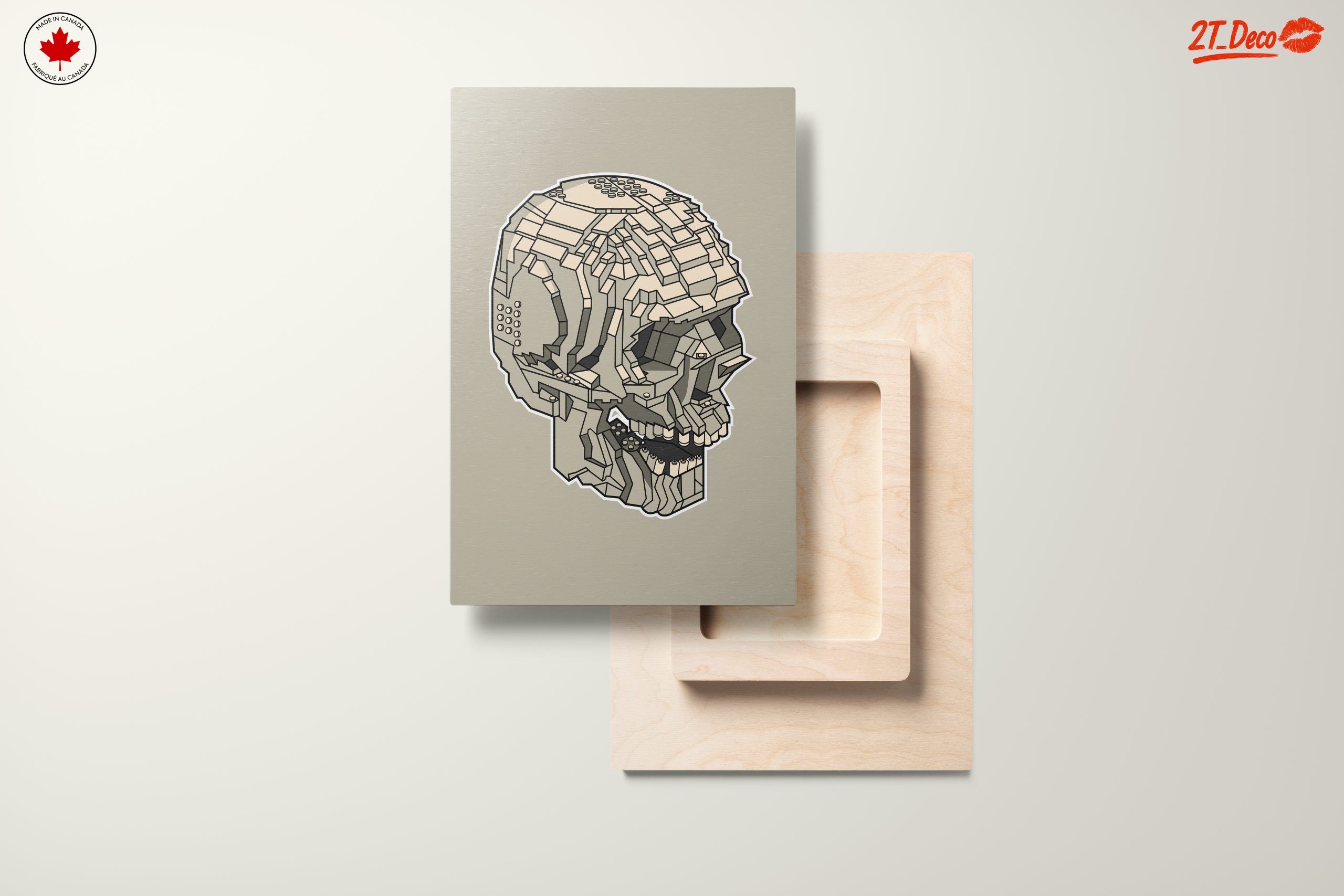 Geometric Skull Artwork in Abstract Style - Image 11
