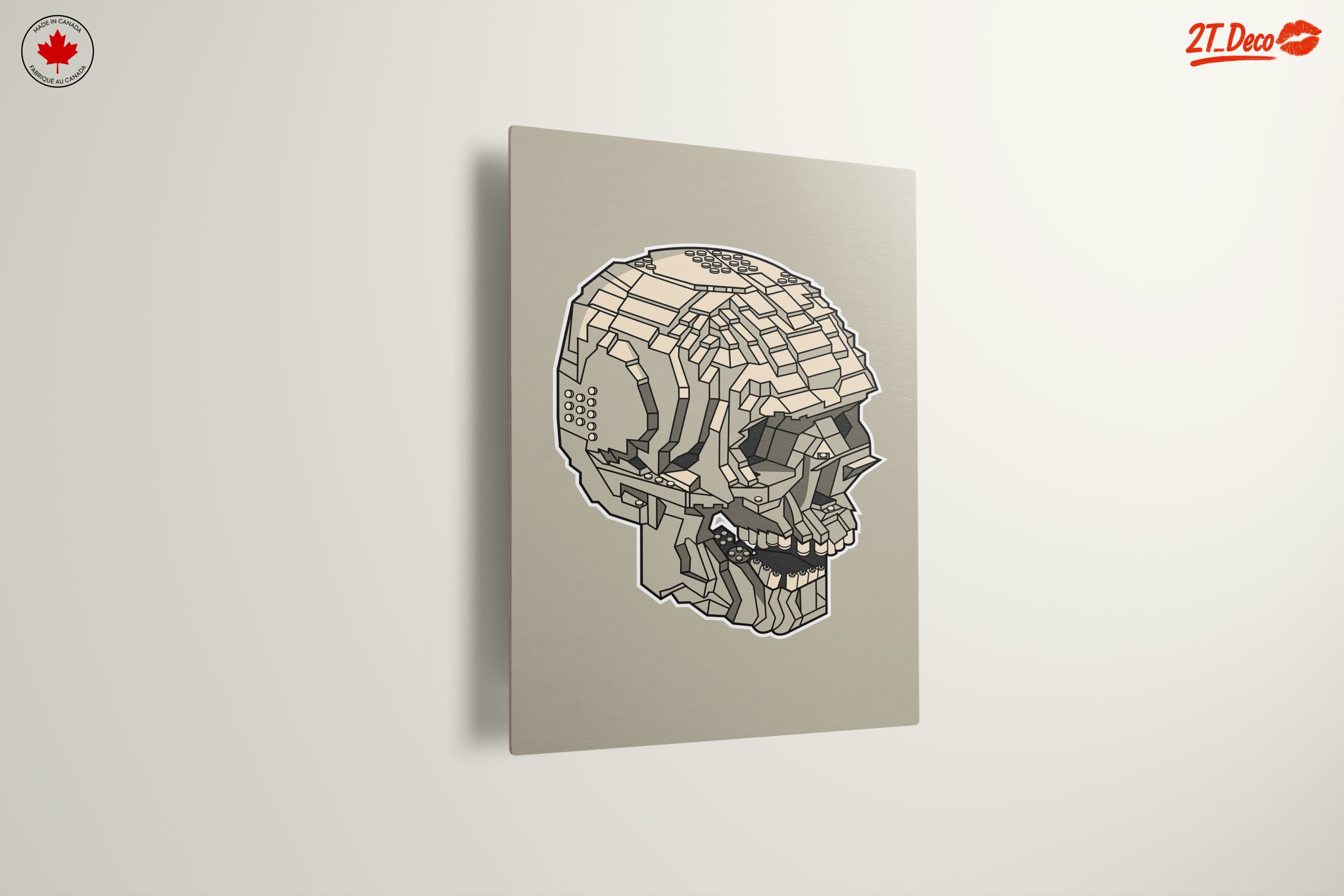 Geometric Skull Artwork in Abstract Style - Image 13