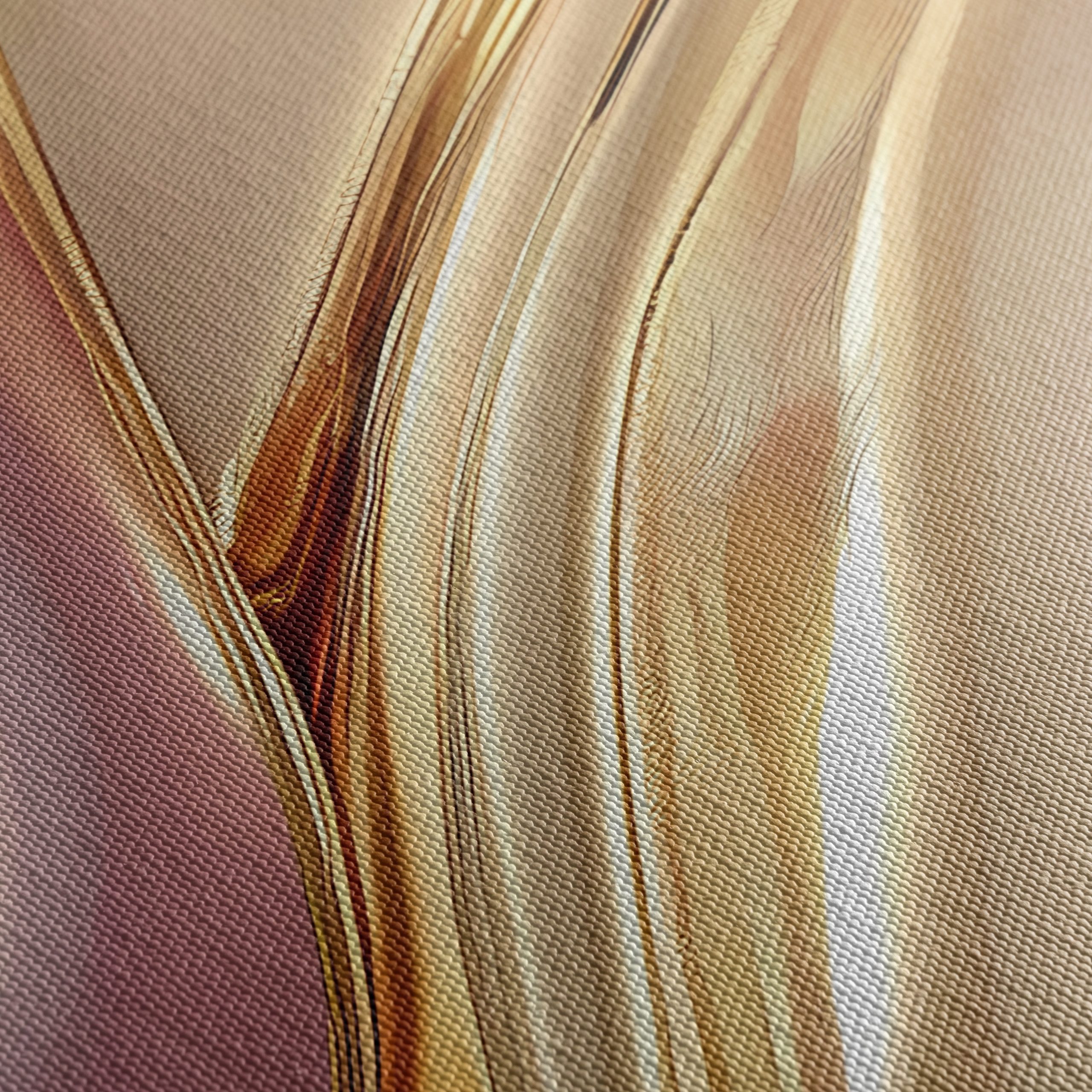 Elegant Abstract Waves in Gold and Pink - Image 5
