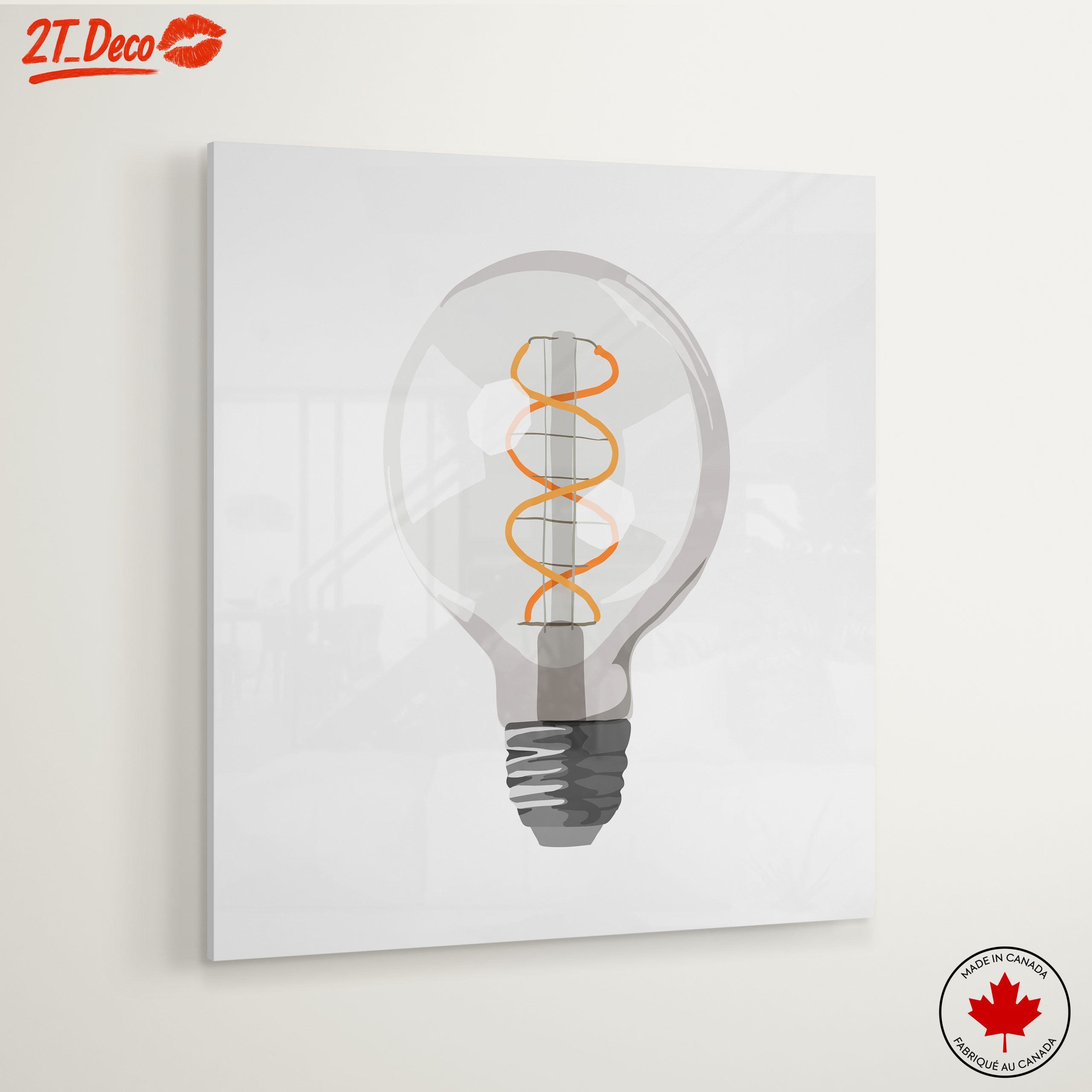 Stylized Modern Light Bulb Artwork - Image 6