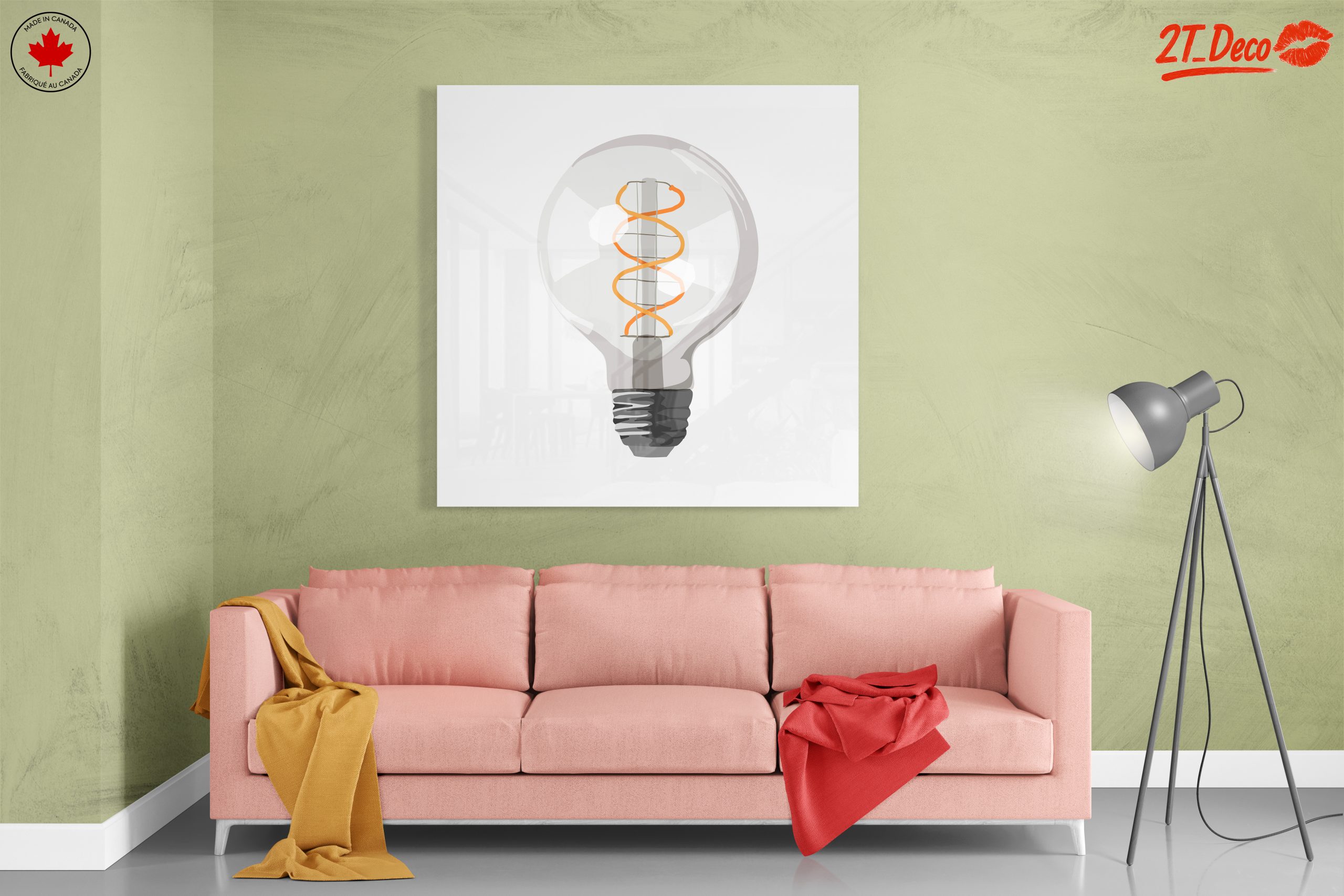 Stylized Modern Light Bulb Artwork - Image 7