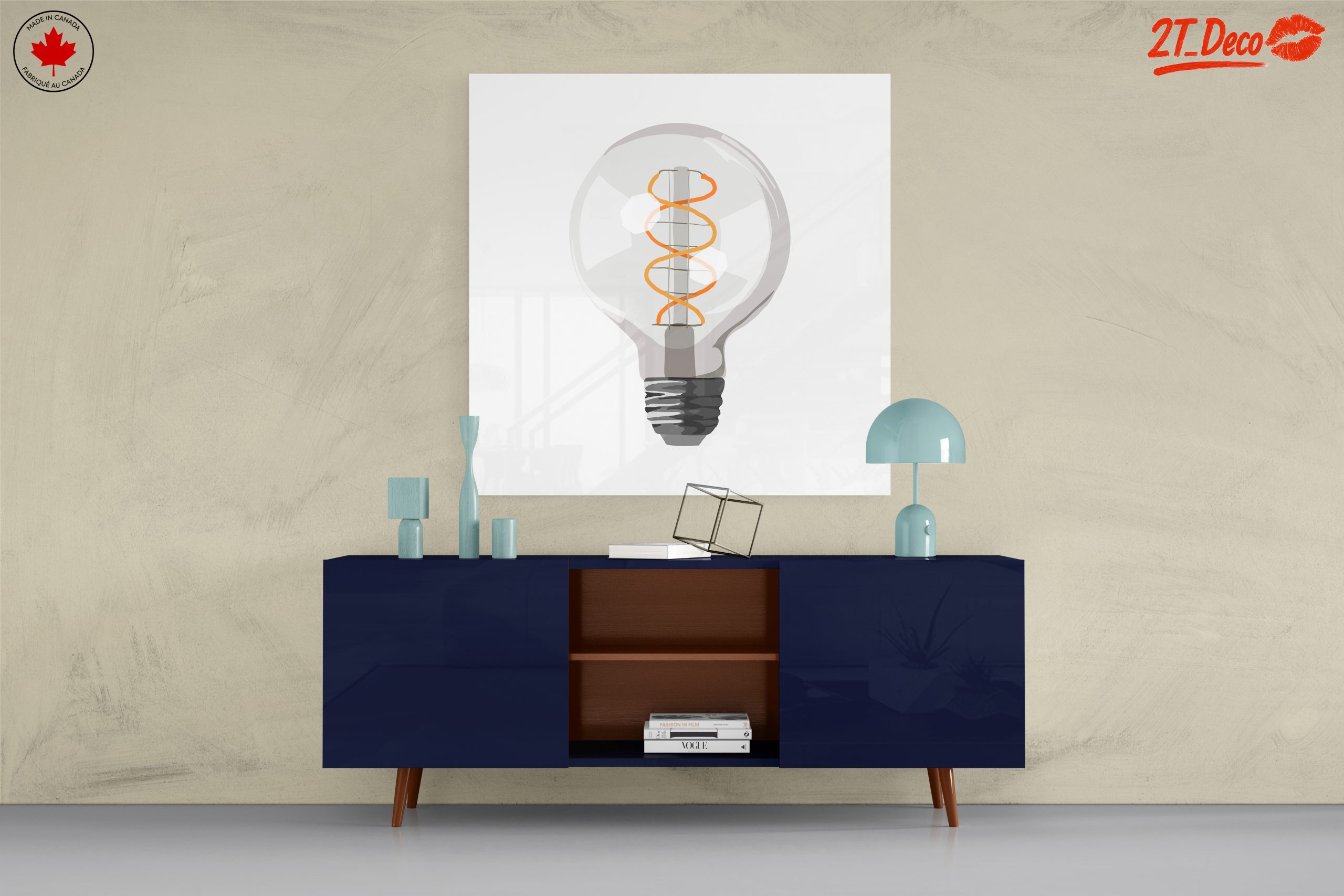 Stylized Modern Light Bulb Artwork - Image 8