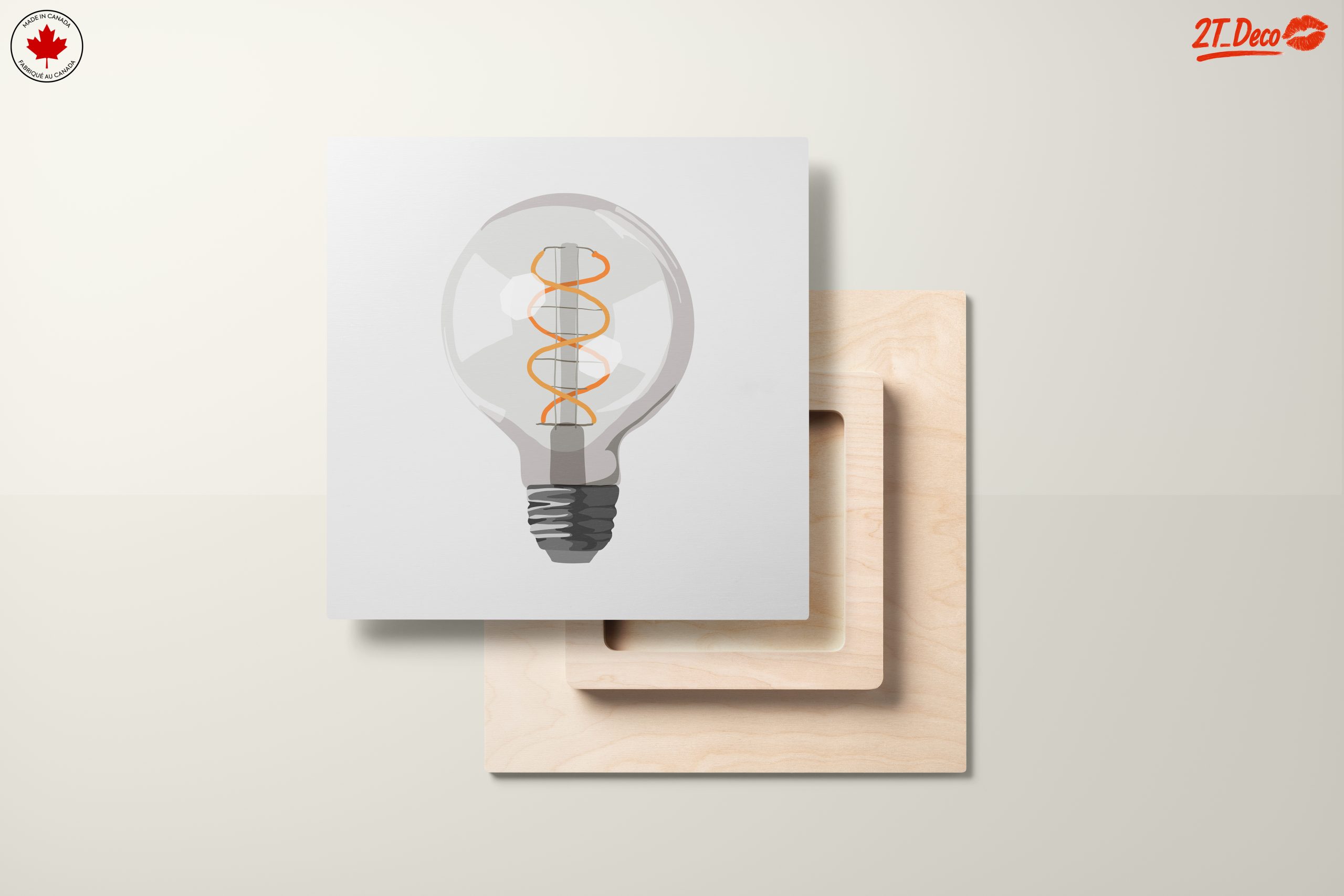 Stylized Modern Light Bulb Artwork - Image 11