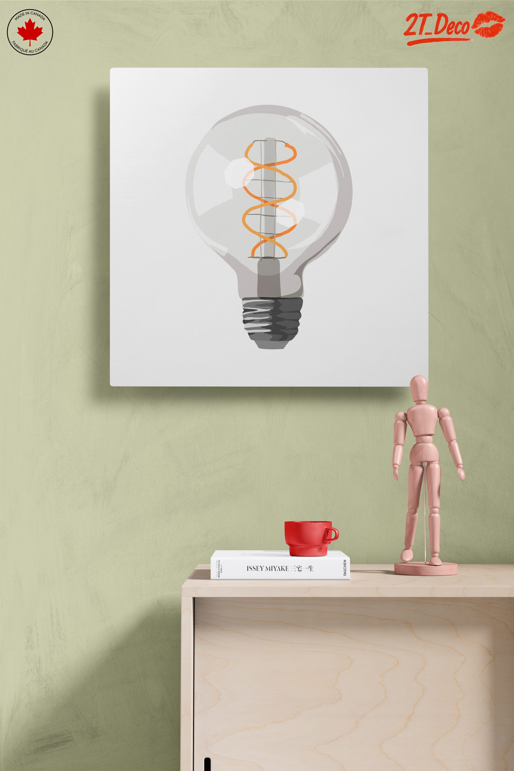 Stylized Modern Light Bulb Artwork - Image 14