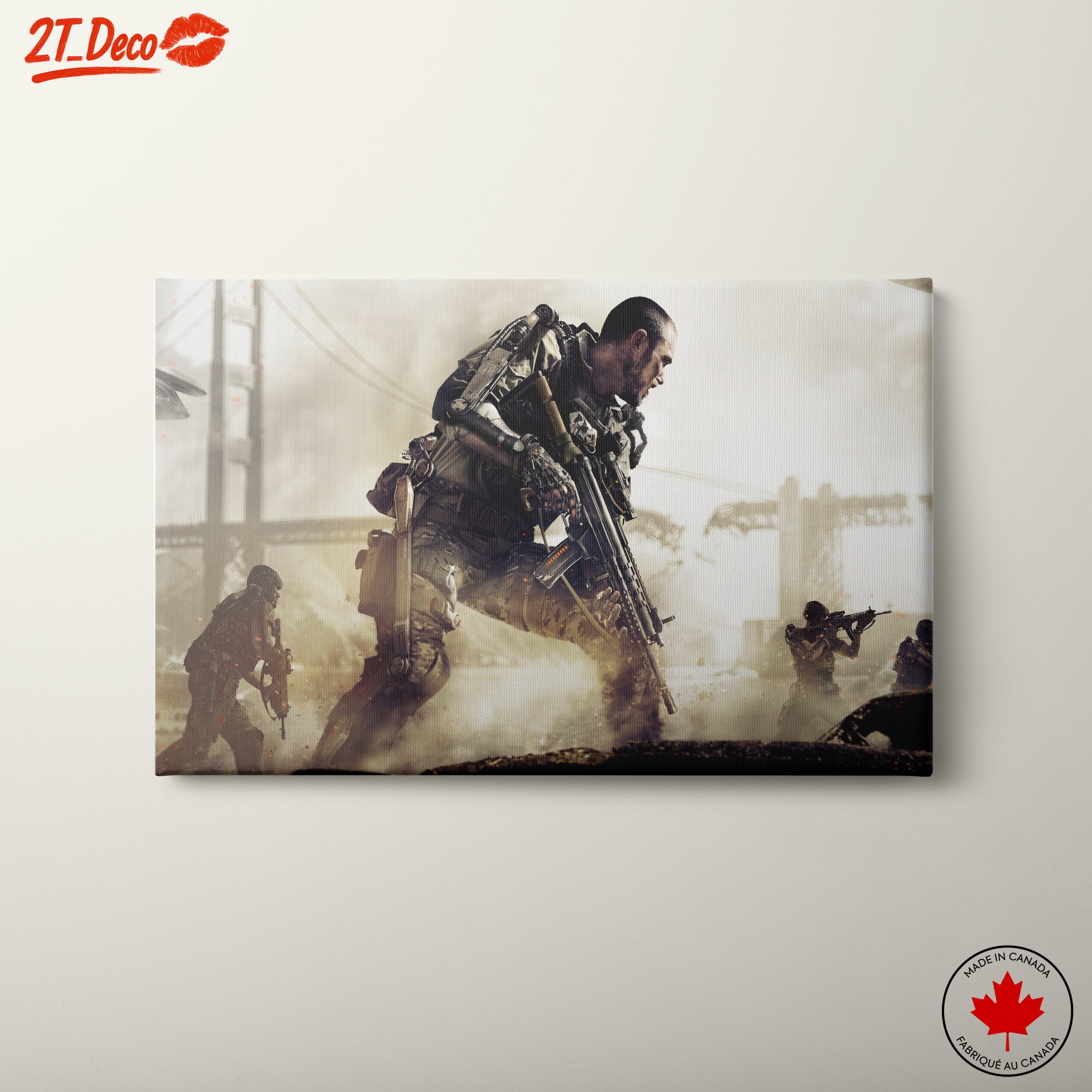 Dynamic Military Action Scene Art