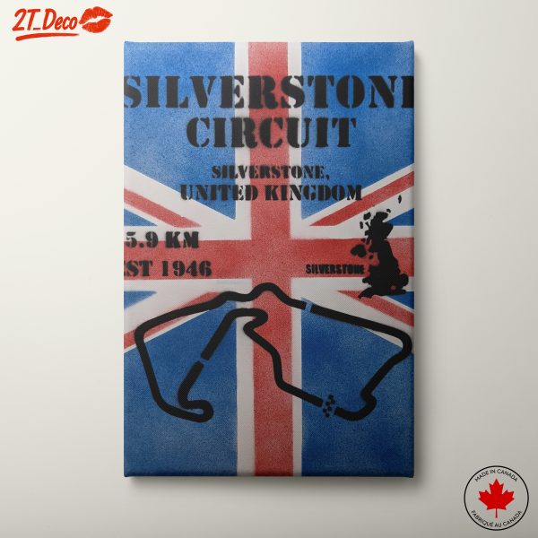 Silverstone Circuit Art Representation