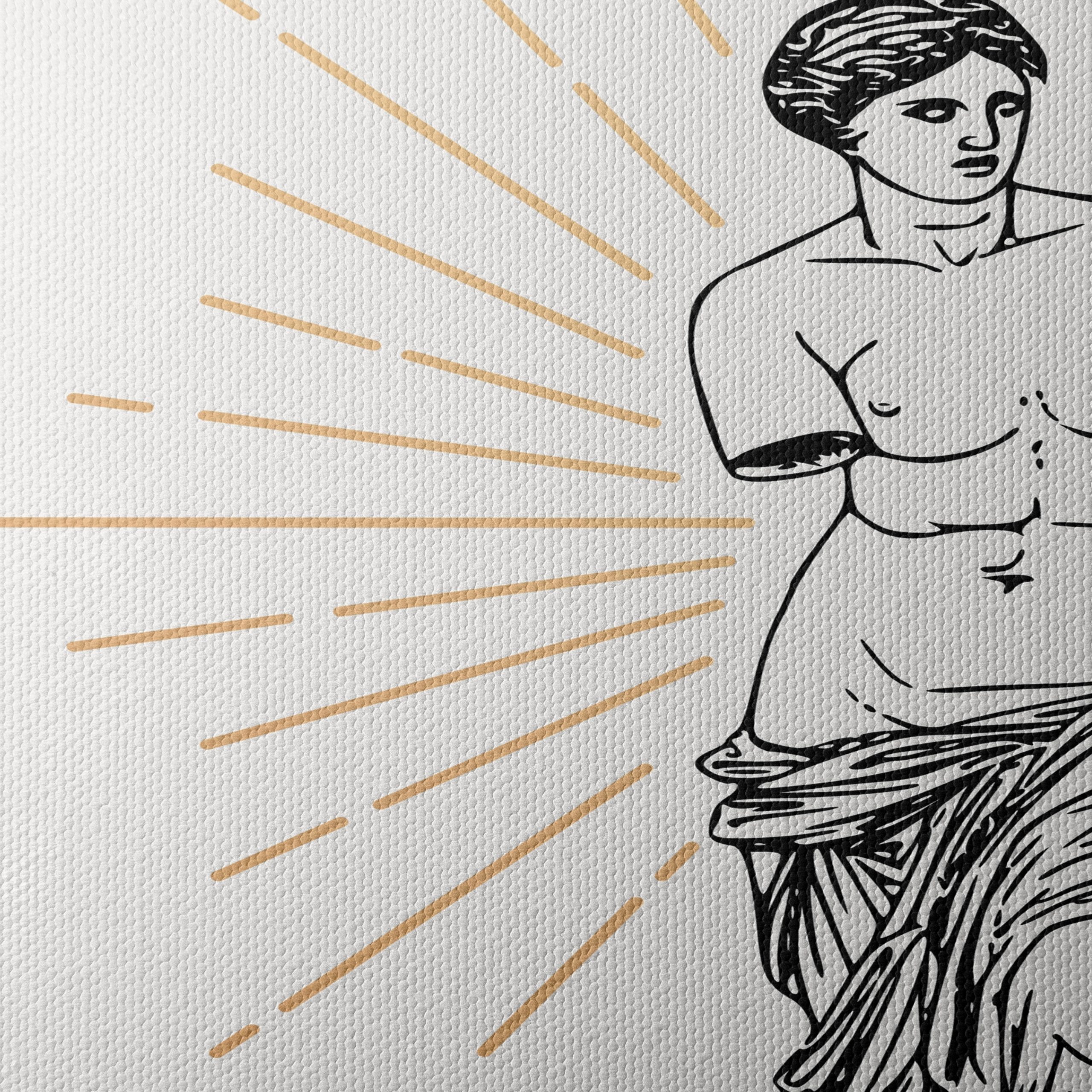 Stylized Venus Statue With Radiant Background - Image 4