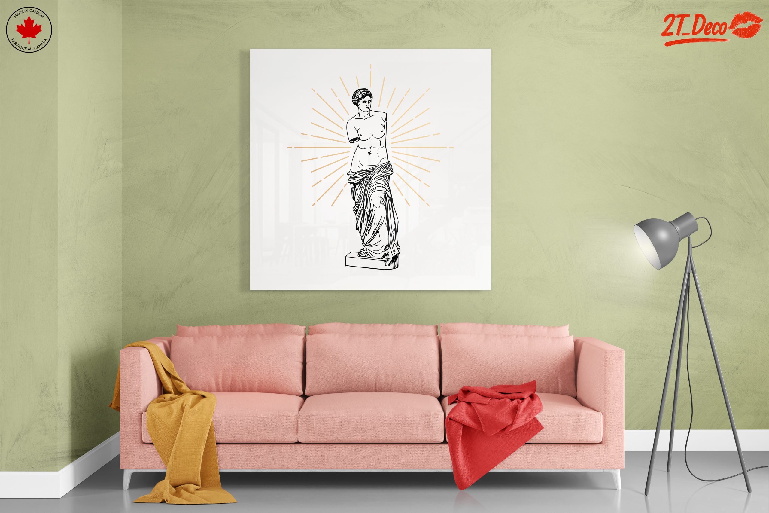 Stylized Venus Statue With Radiant Background - Image 7
