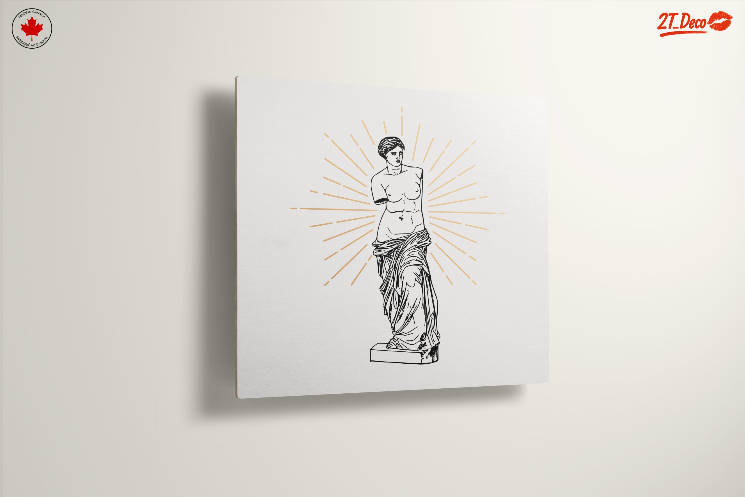 Stylized Venus Statue With Radiant Background - Image 13