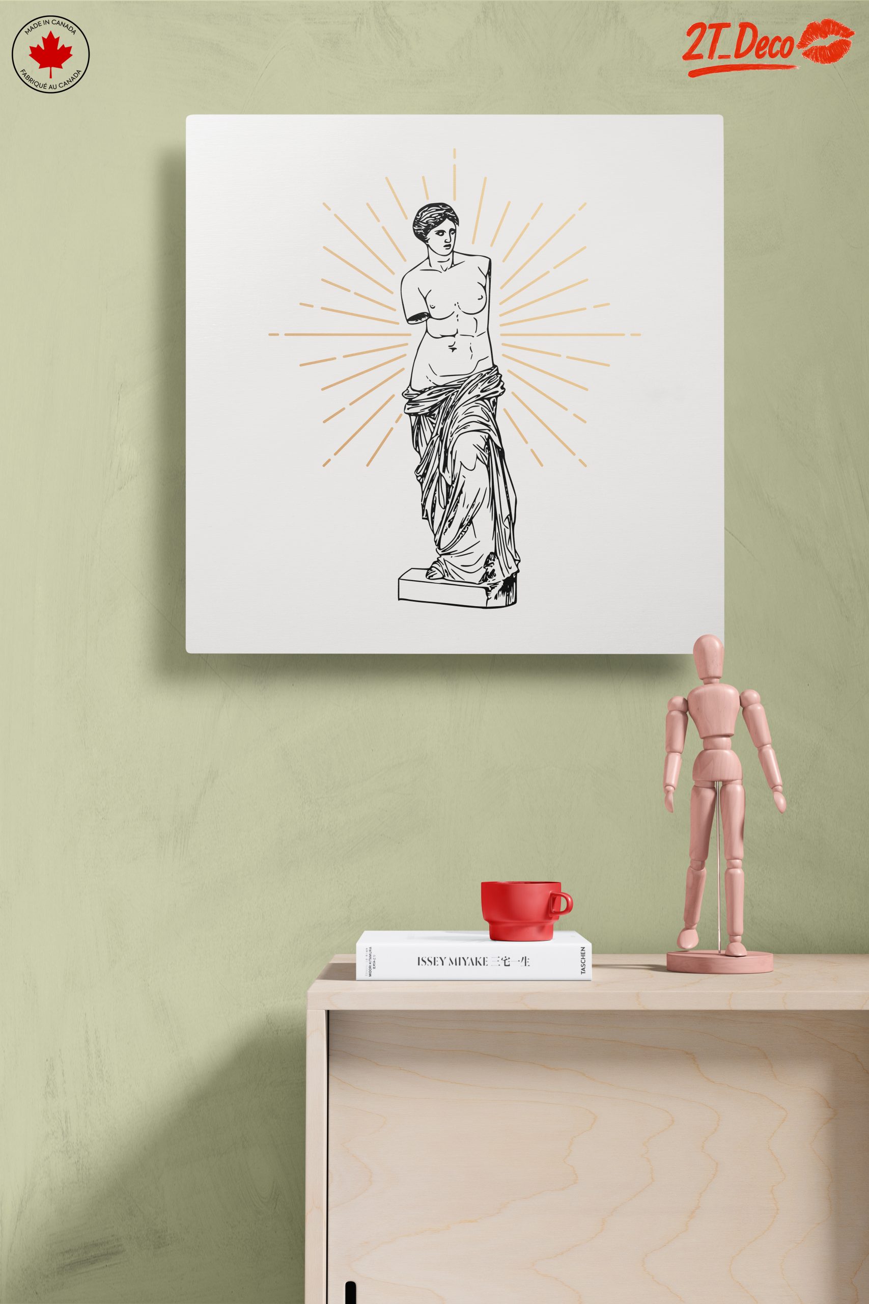 Stylized Venus Statue With Radiant Background - Image 14
