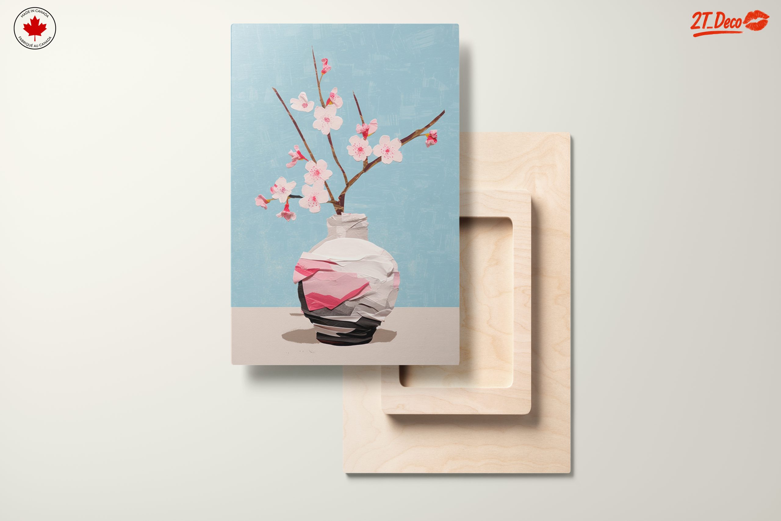 Stylized Floral Vase Art with Blossoms - Image 11