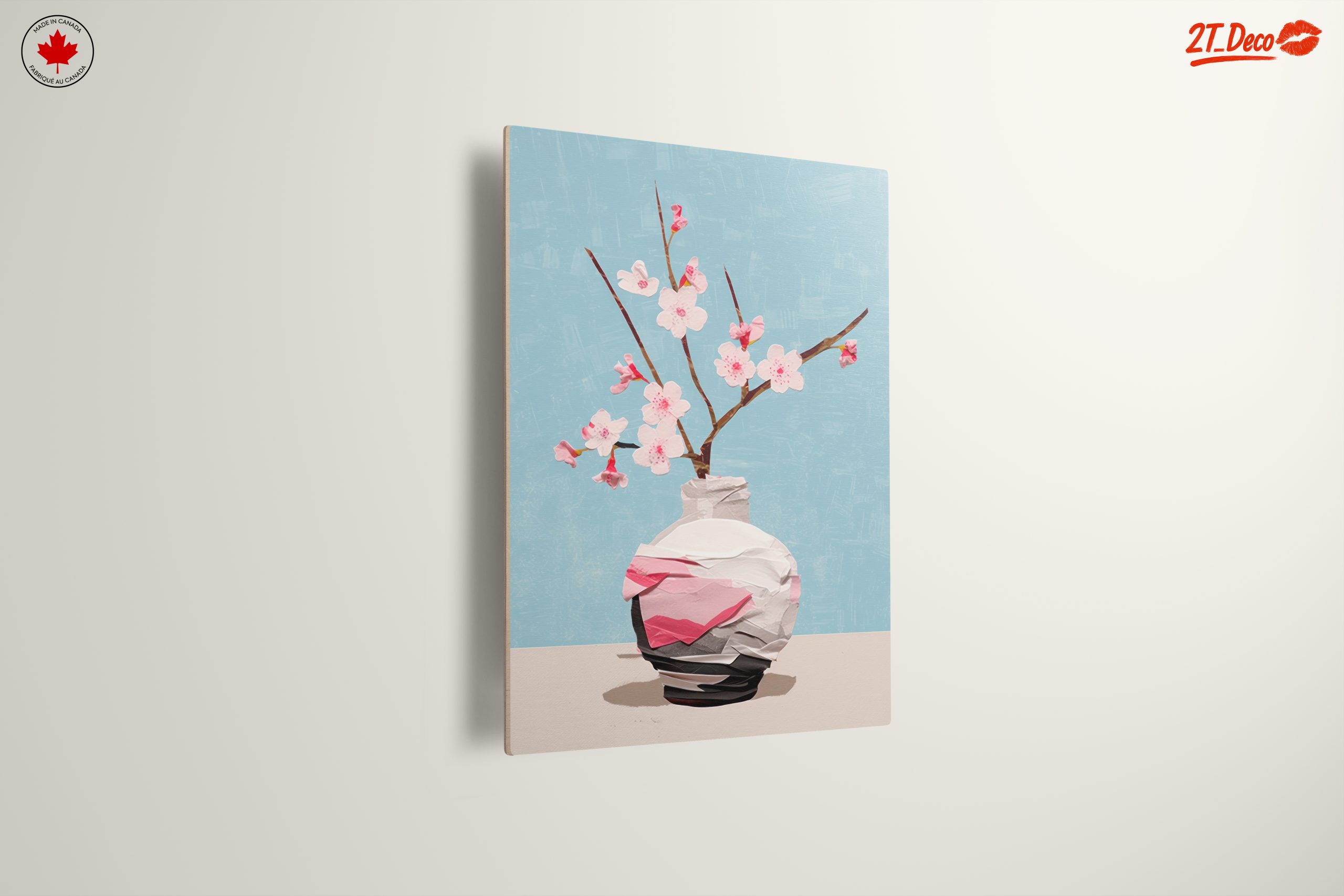 Stylized Floral Vase Art with Blossoms - Image 13