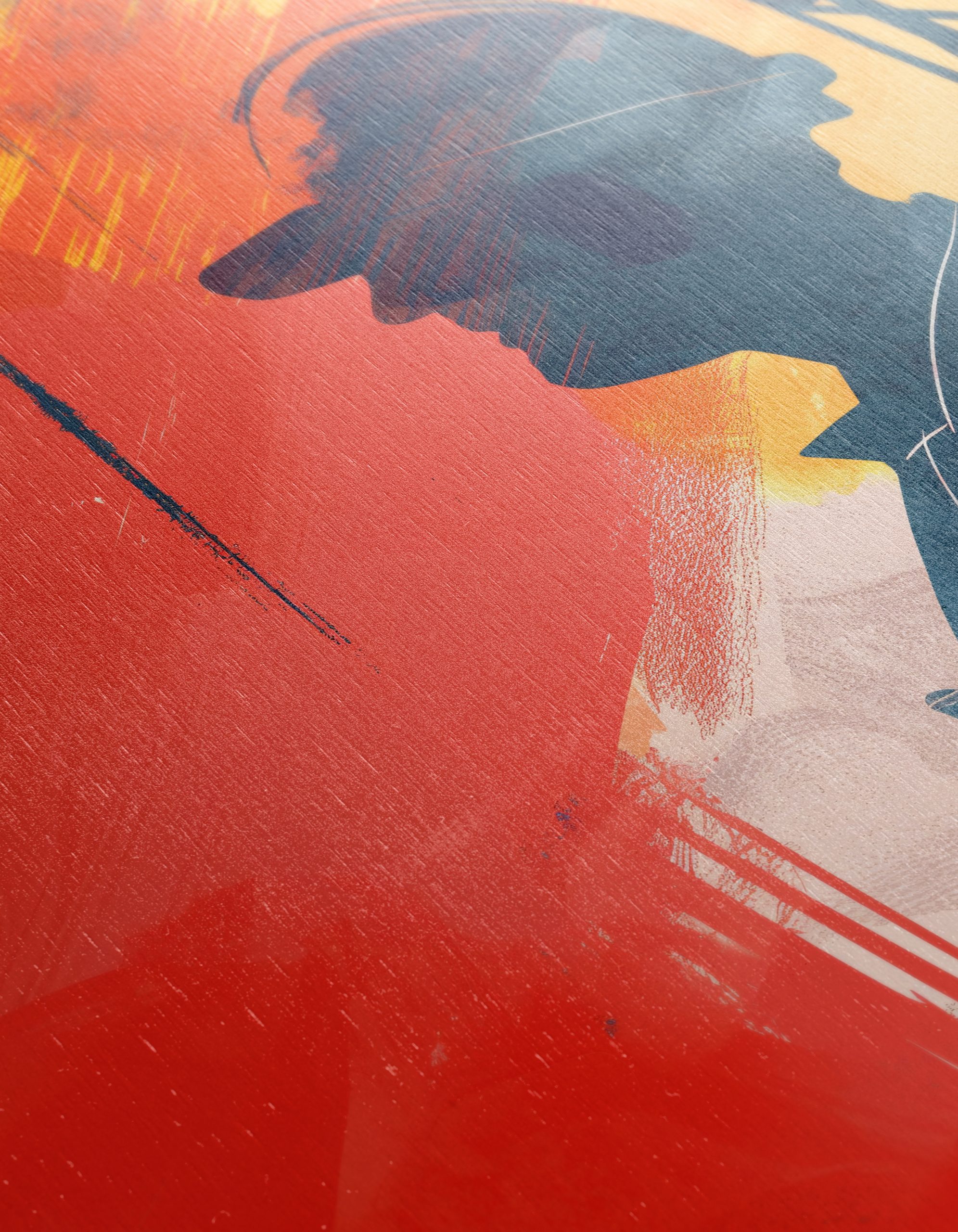 Vibrant Abstract Worker Silhouette Art - Image 12