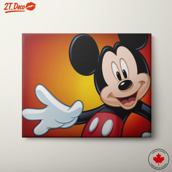 Mickey Mouse Artwork on Bright Background