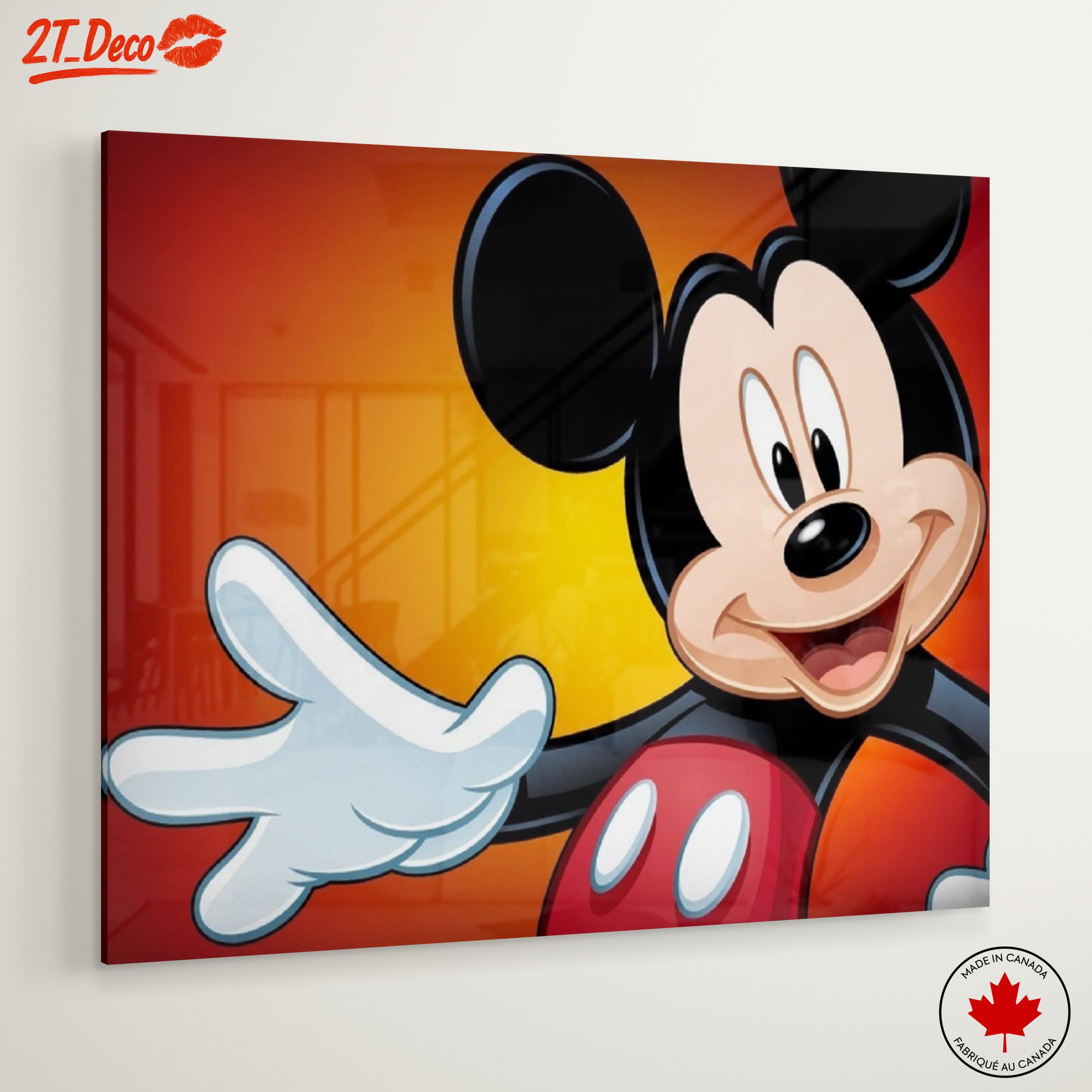 Mickey Mouse Artwork on Bright Background - Image 6