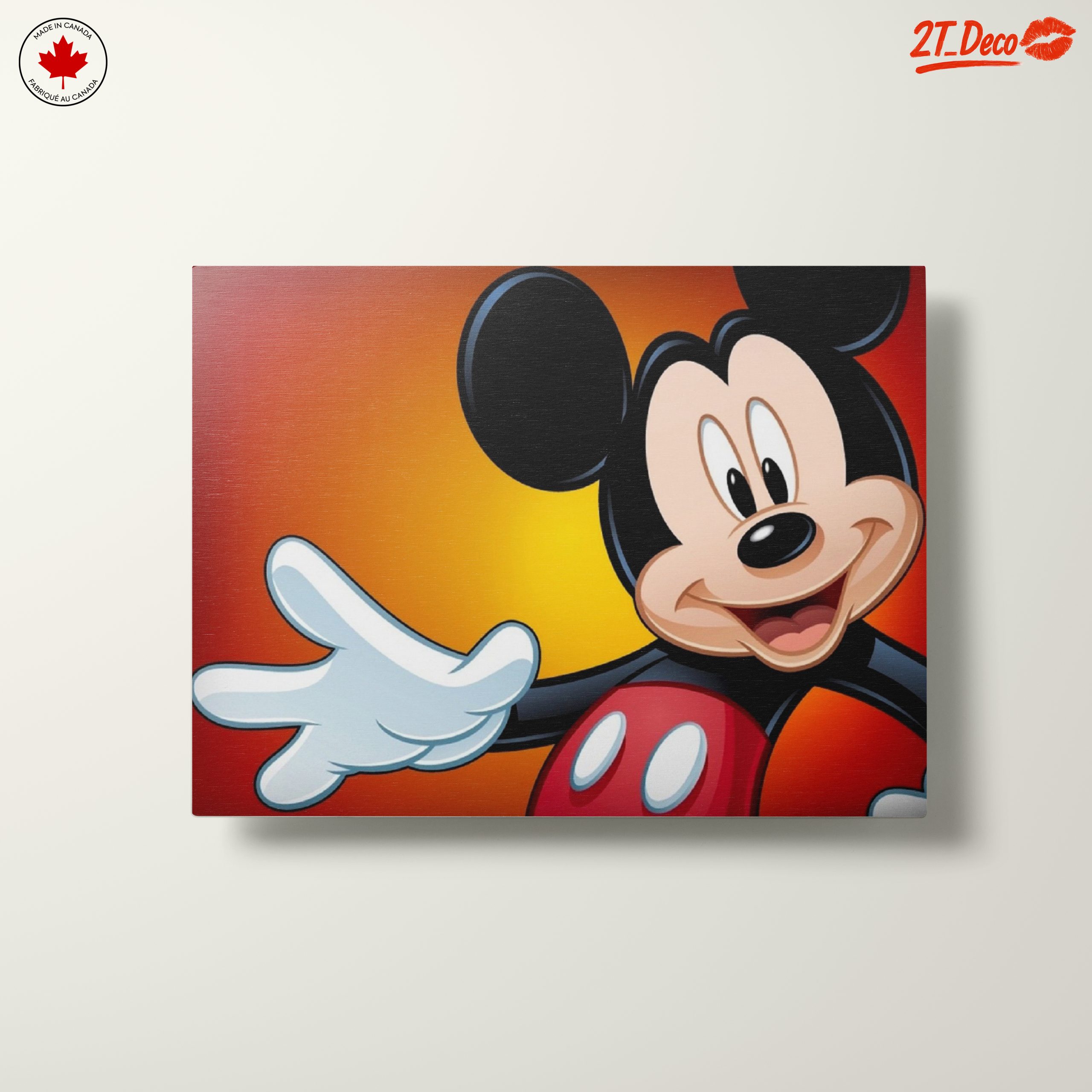 Mickey Mouse Artwork on Bright Background - Image 10