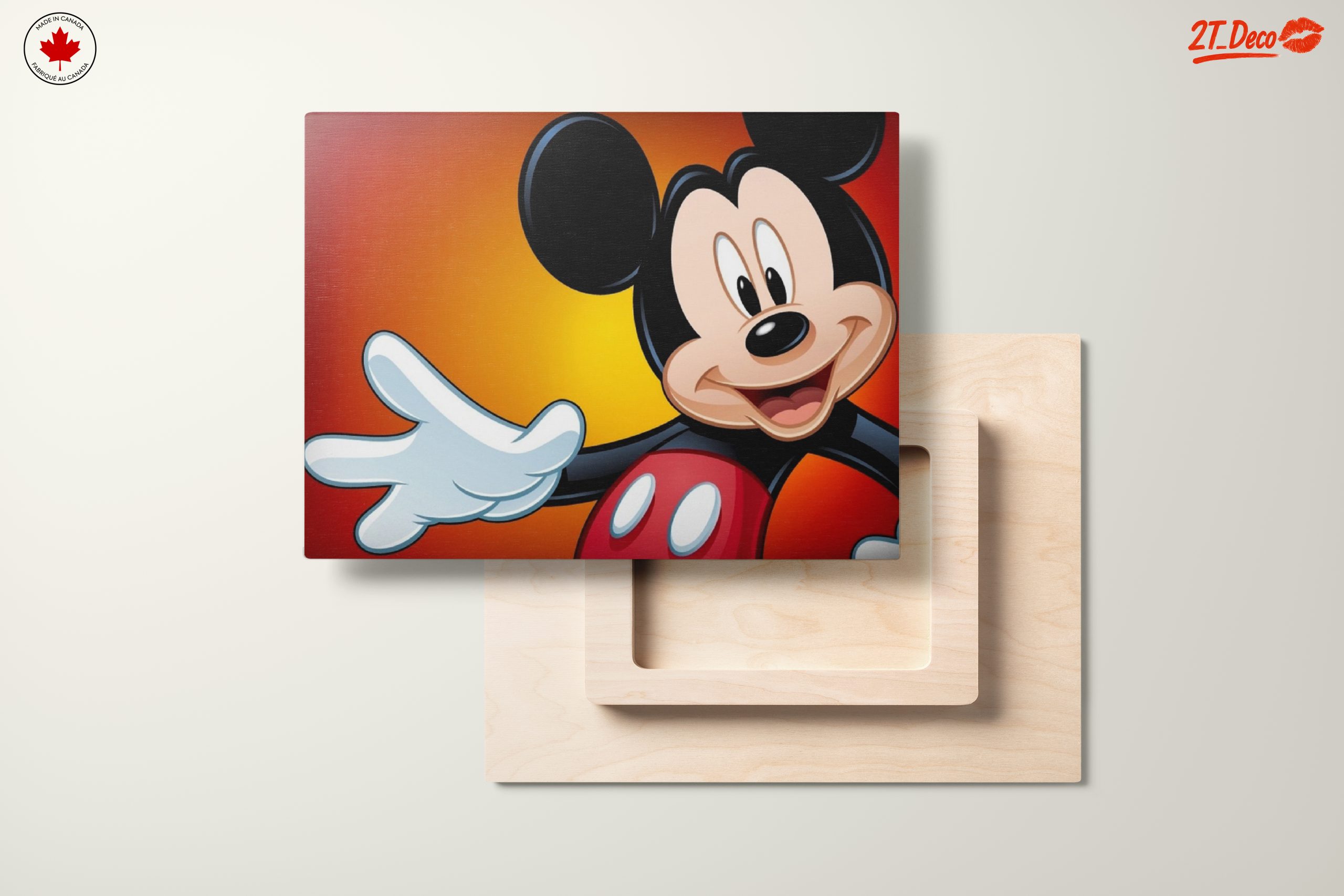 Mickey Mouse Artwork on Bright Background - Image 11