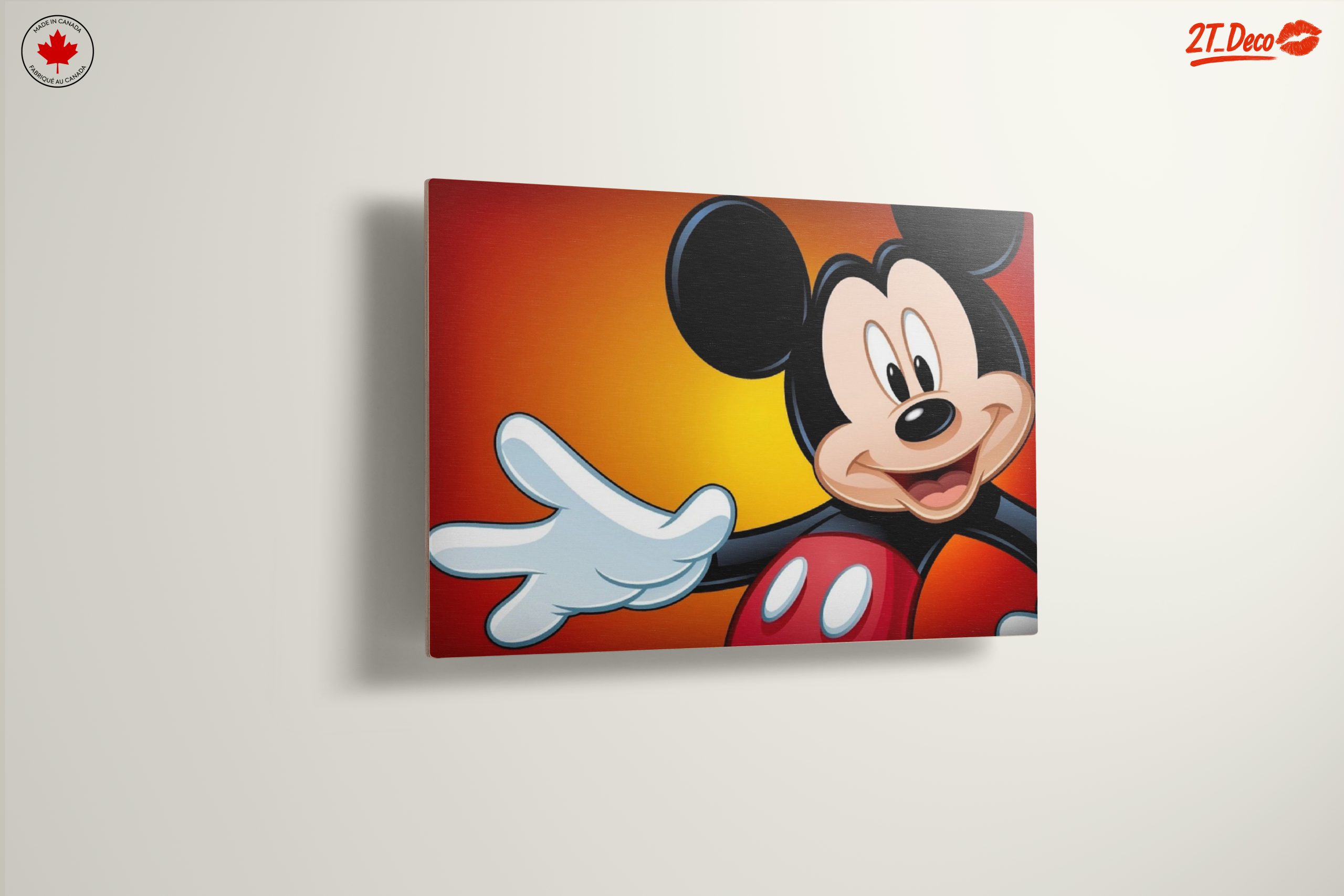 Mickey Mouse Artwork on Bright Background - Image 13