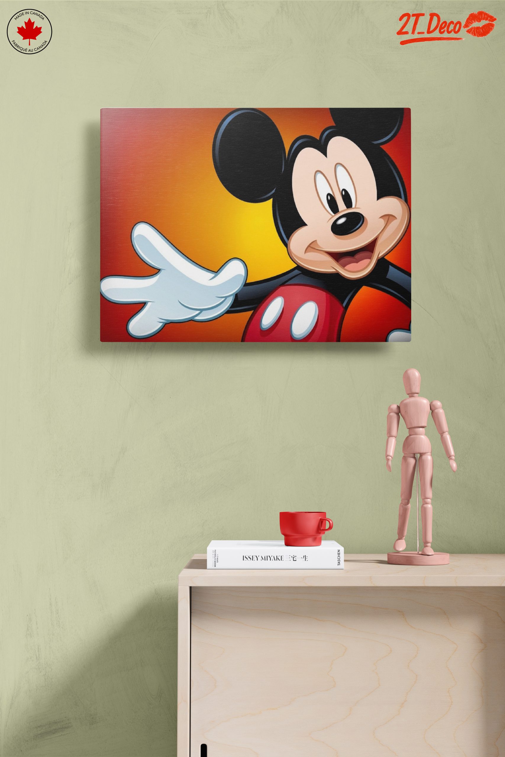Mickey Mouse Artwork on Bright Background - Image 14