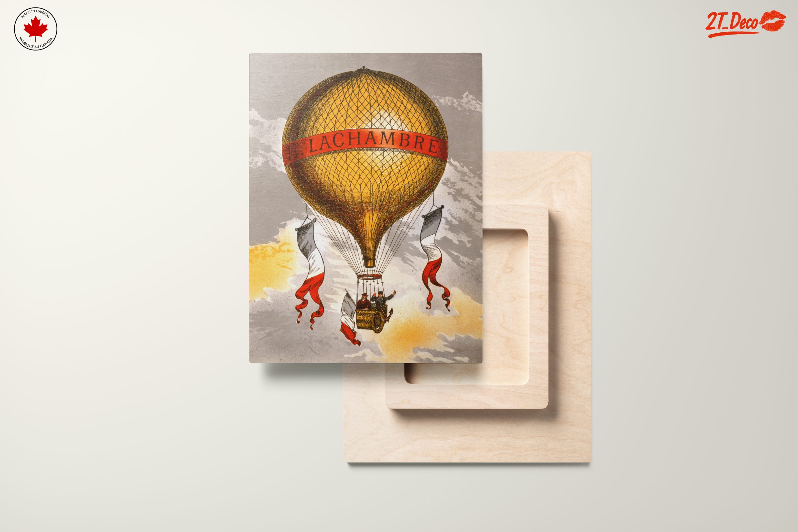 Vintage Hot Air Balloon Adventure Art - Image 11