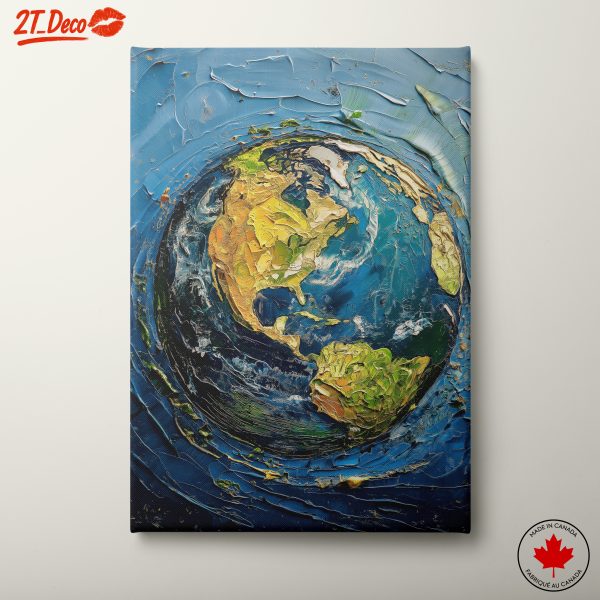 Vibrant Abstract Earth Art