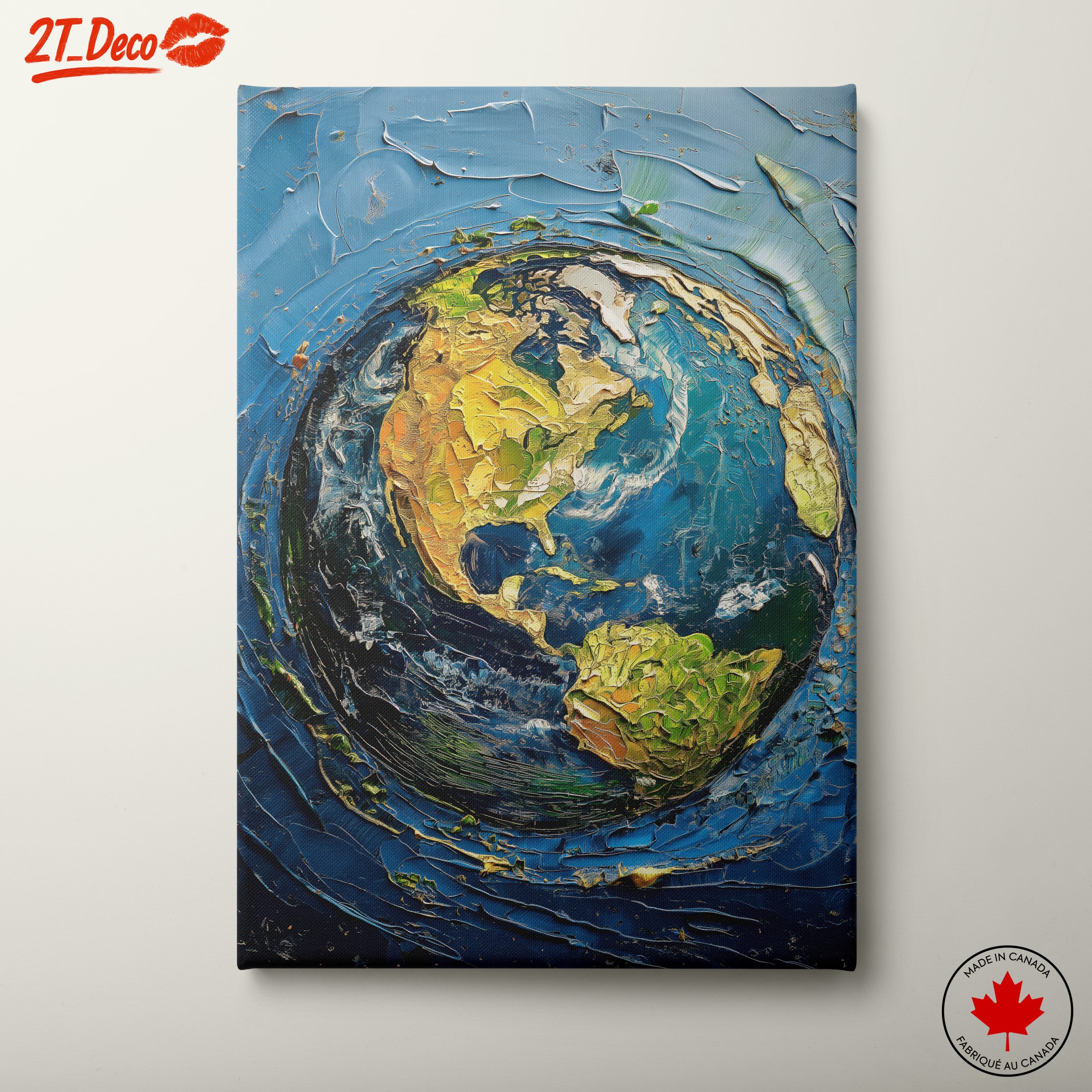 Vibrant Abstract Earth Art