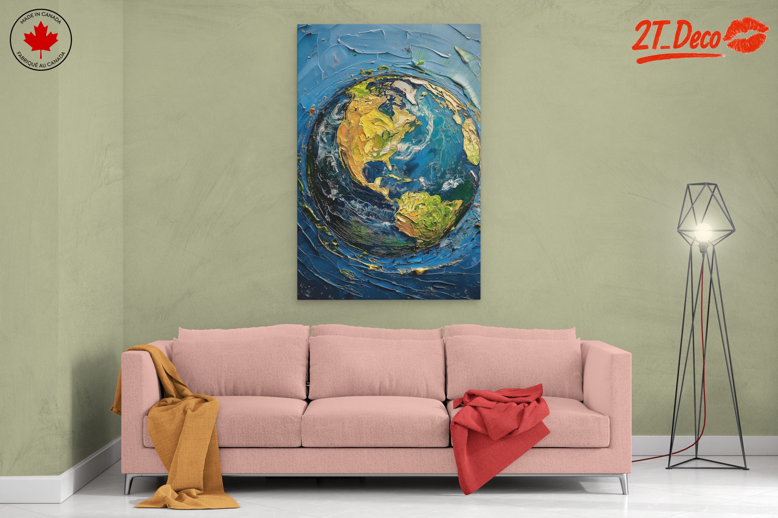Vibrant Abstract Earth Art - Image 2