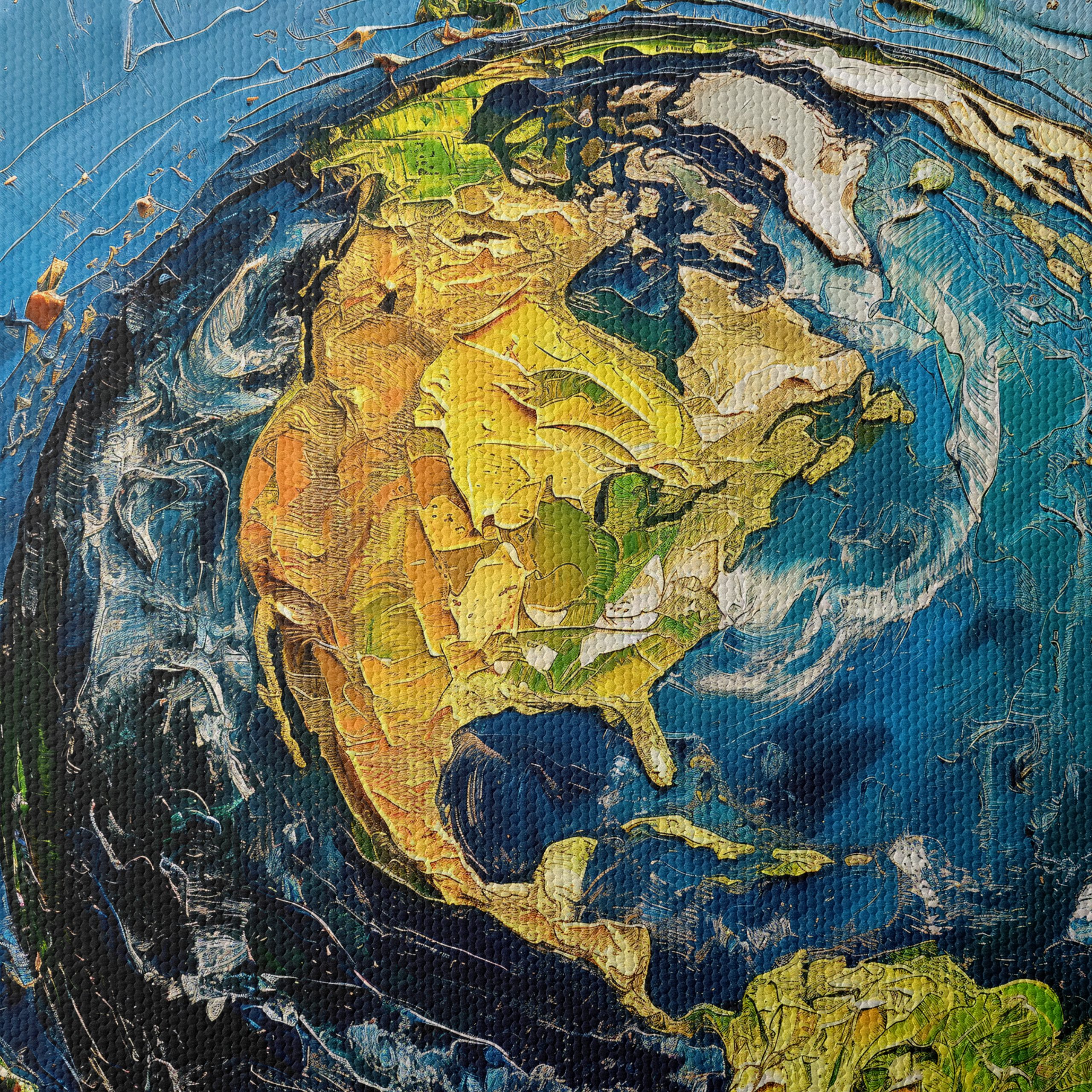Vibrant Abstract Earth Art - Image 4
