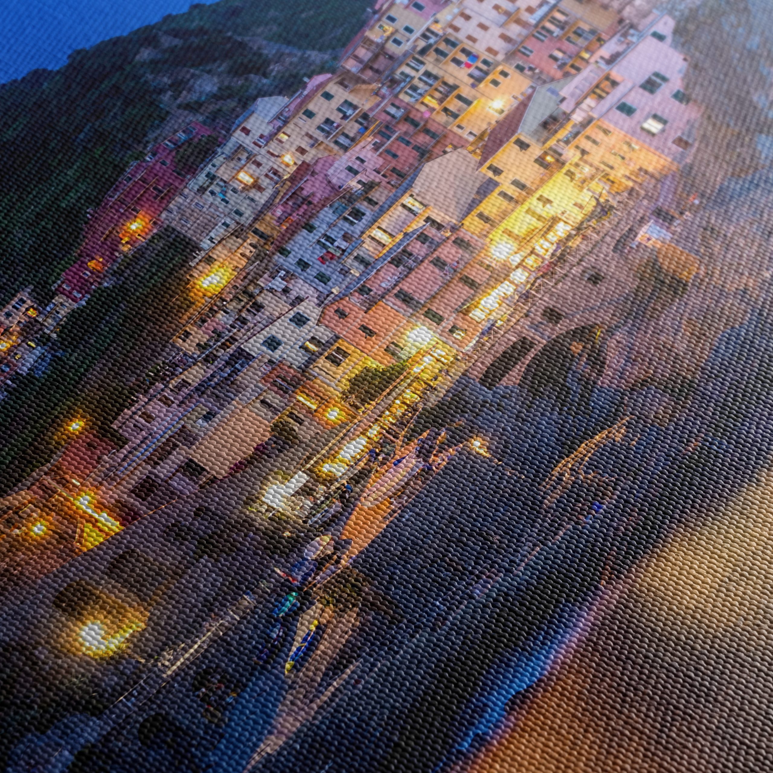 Charming Coastal City at Dusk - Image 5