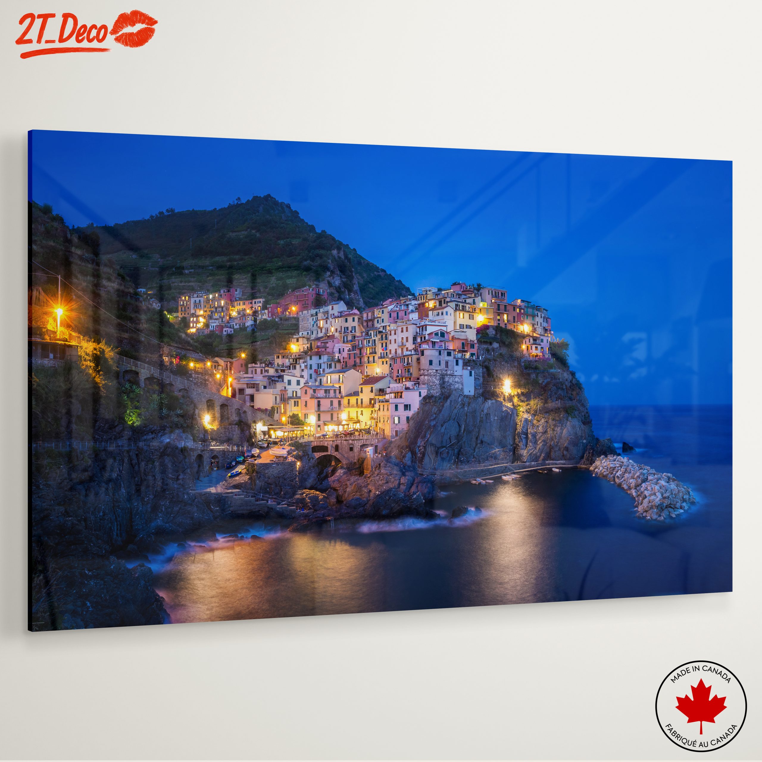 Charming Coastal City at Dusk - Image 6