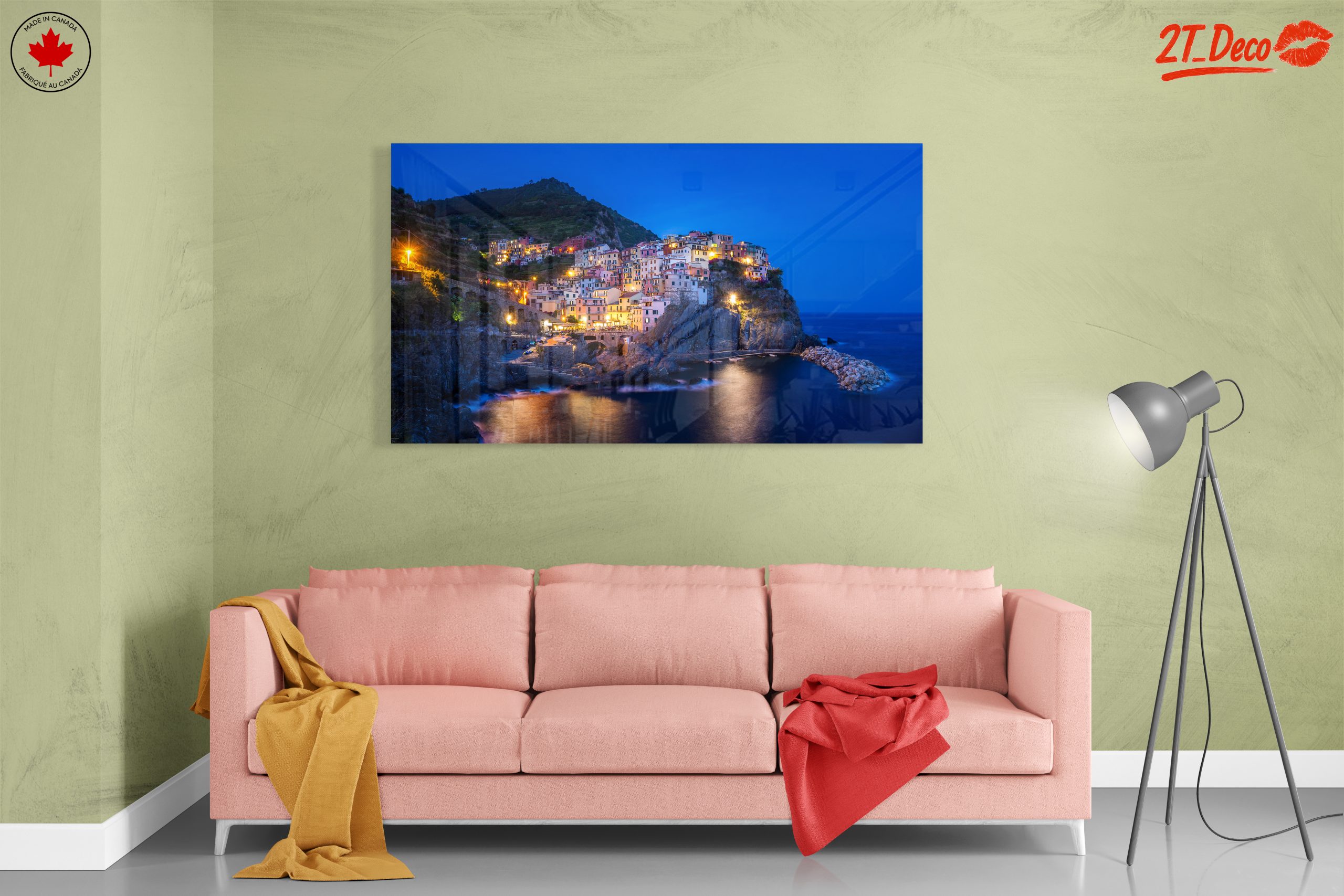 Charming Coastal City at Dusk - Image 7