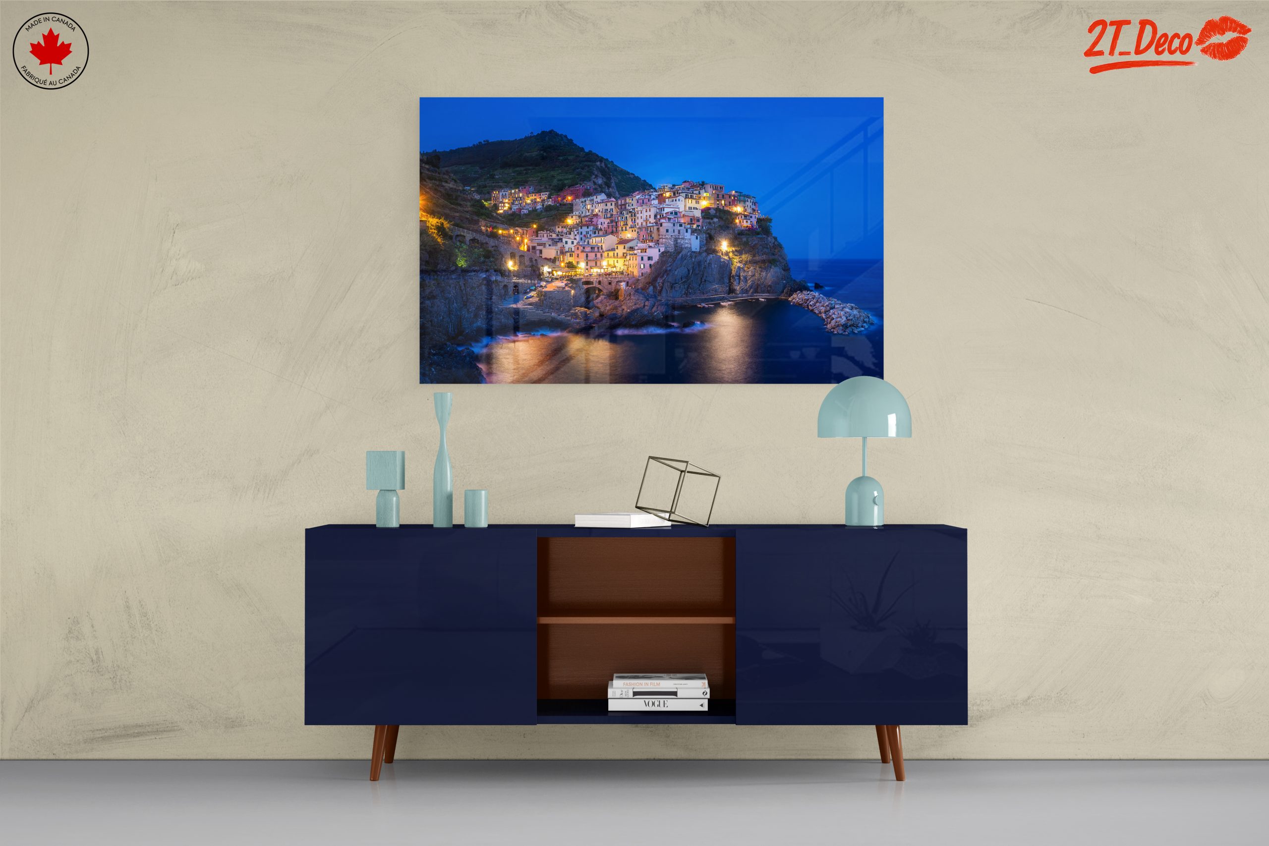 Charming Coastal City at Dusk - Image 8