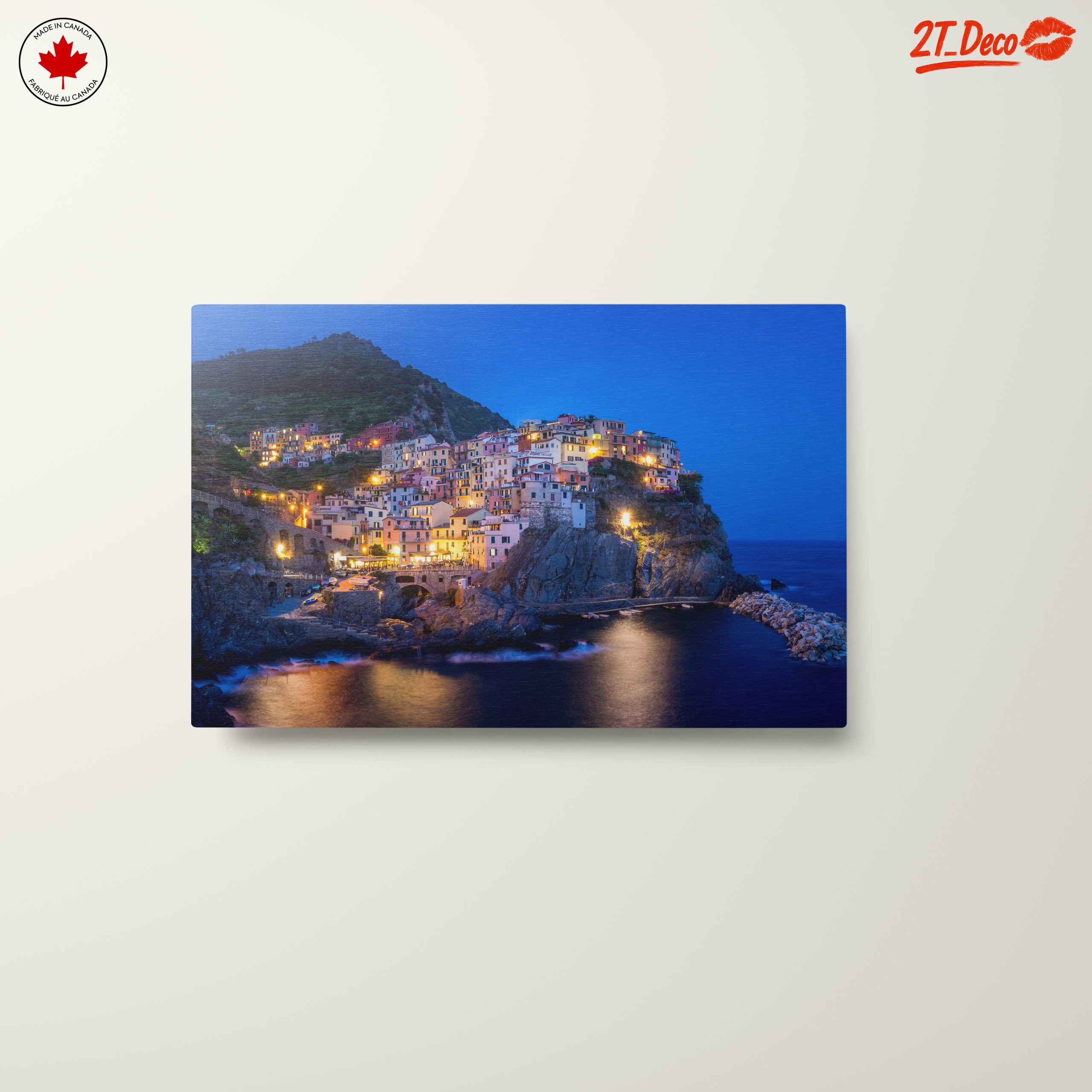Charming Coastal City at Dusk - Image 10
