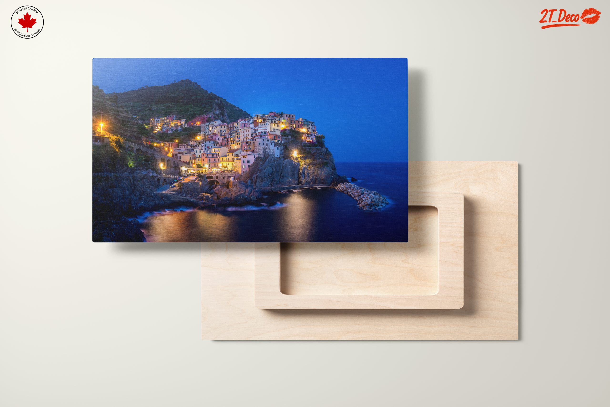 Charming Coastal City at Dusk - Image 11