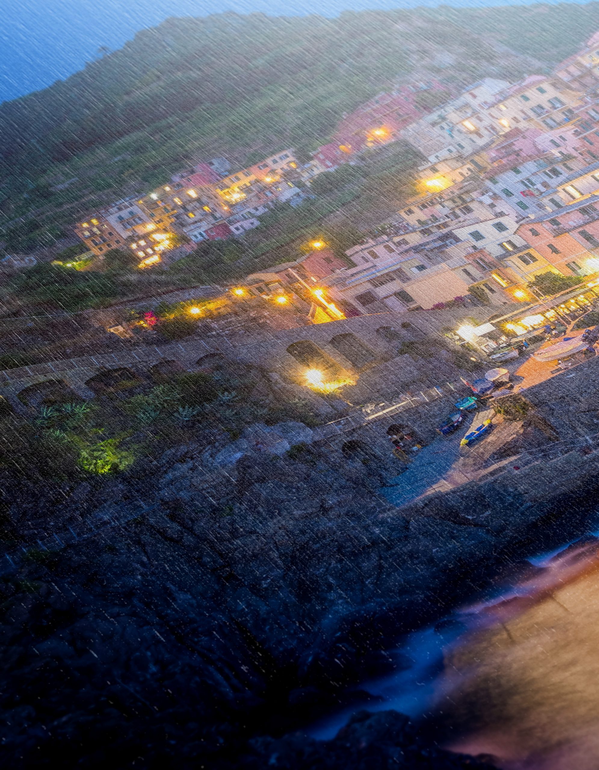 Charming Coastal City at Dusk - Image 12