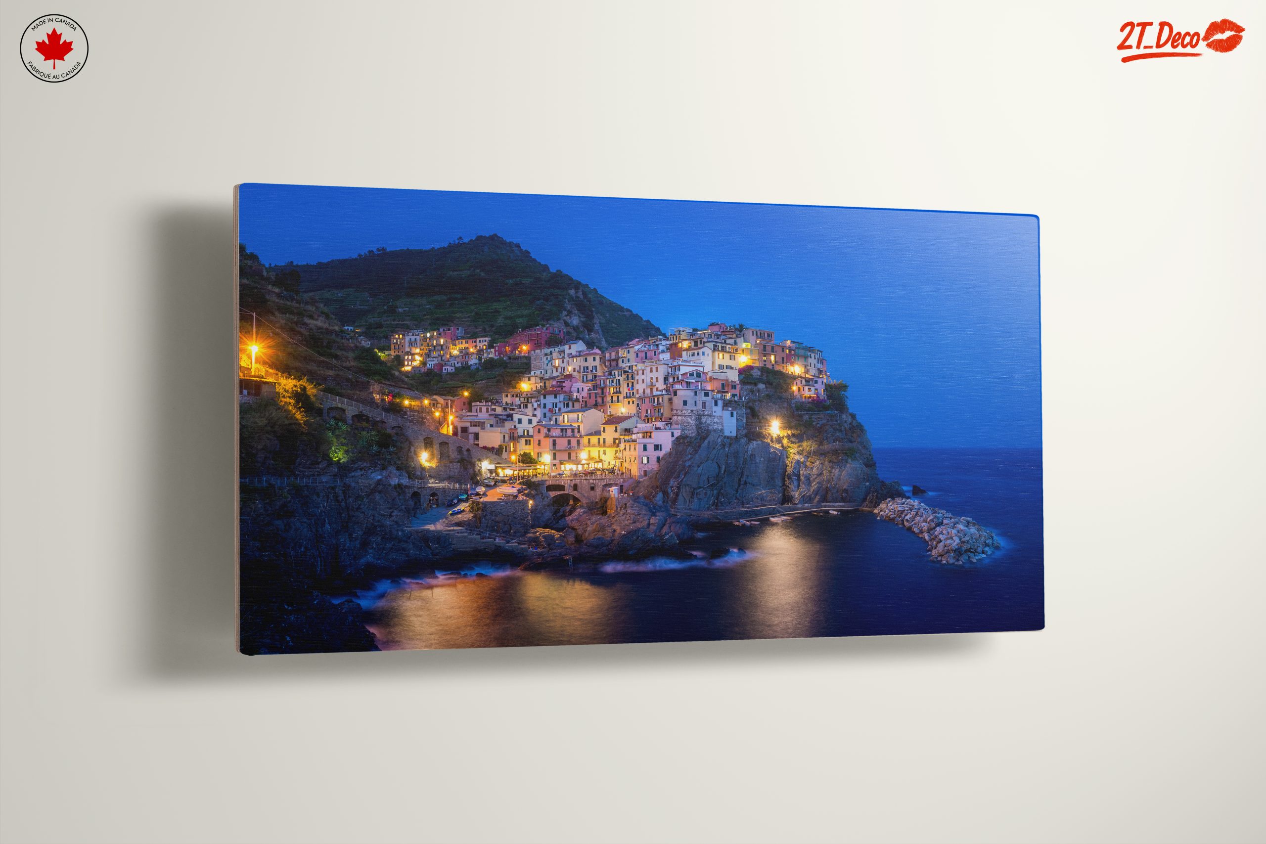 Charming Coastal City at Dusk - Image 13