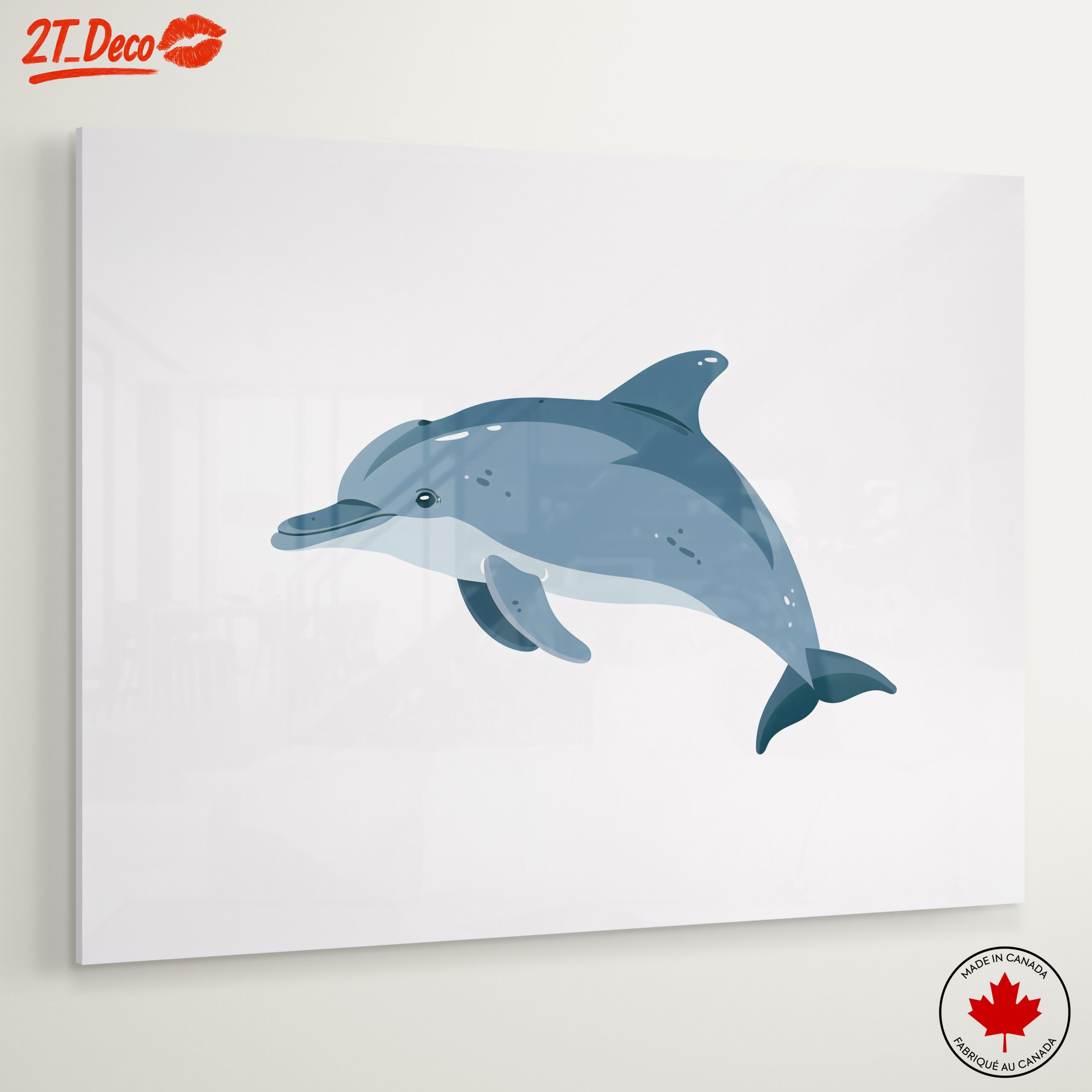 Charming Dolphin Artwork for Ocean Lovers - Image 6