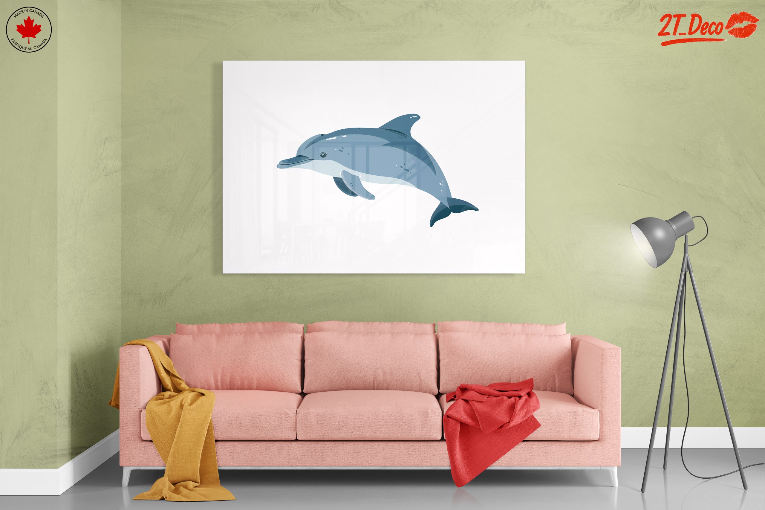 Charming Dolphin Artwork for Ocean Lovers - Image 7