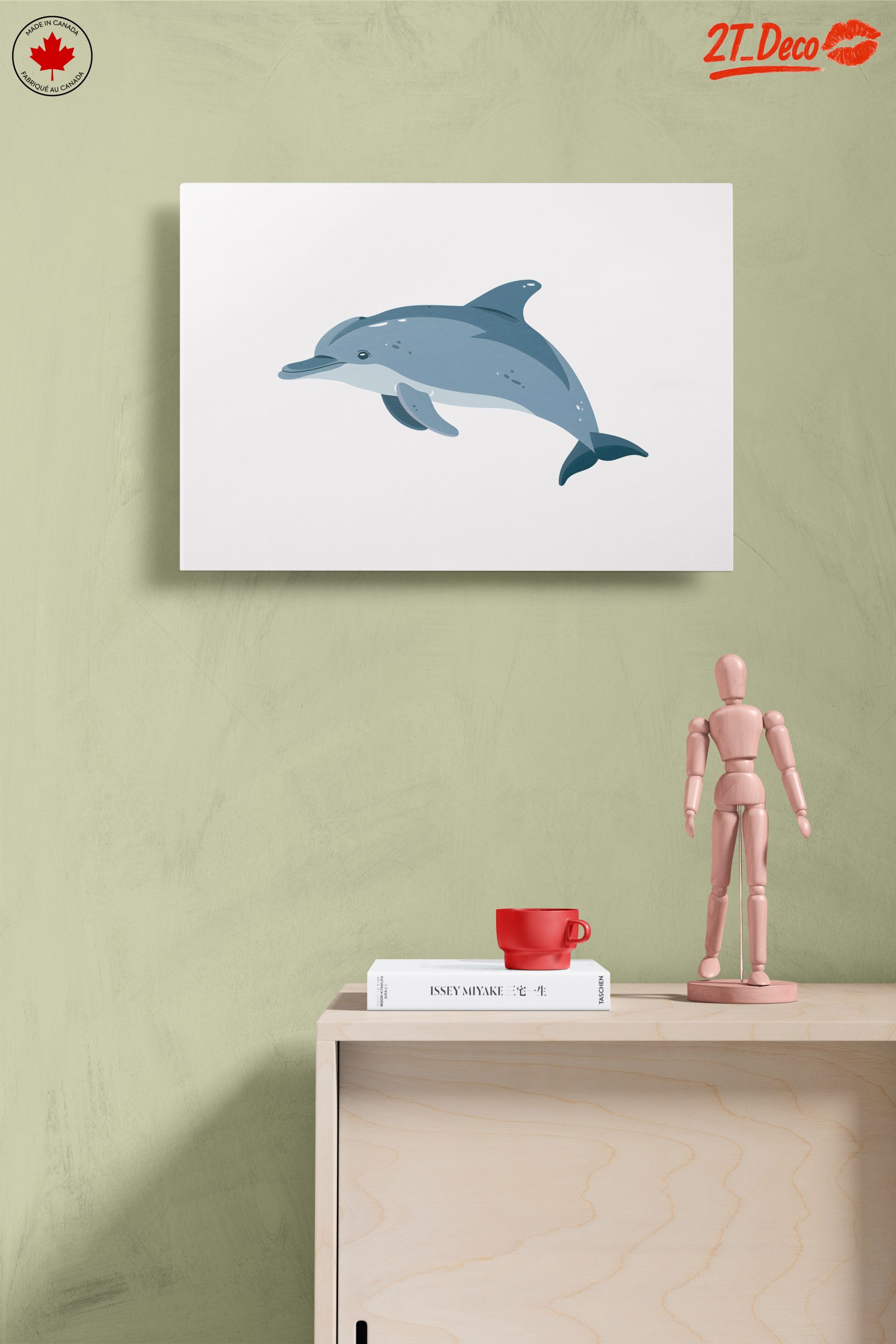 Charming Dolphin Artwork for Ocean Lovers - Image 14