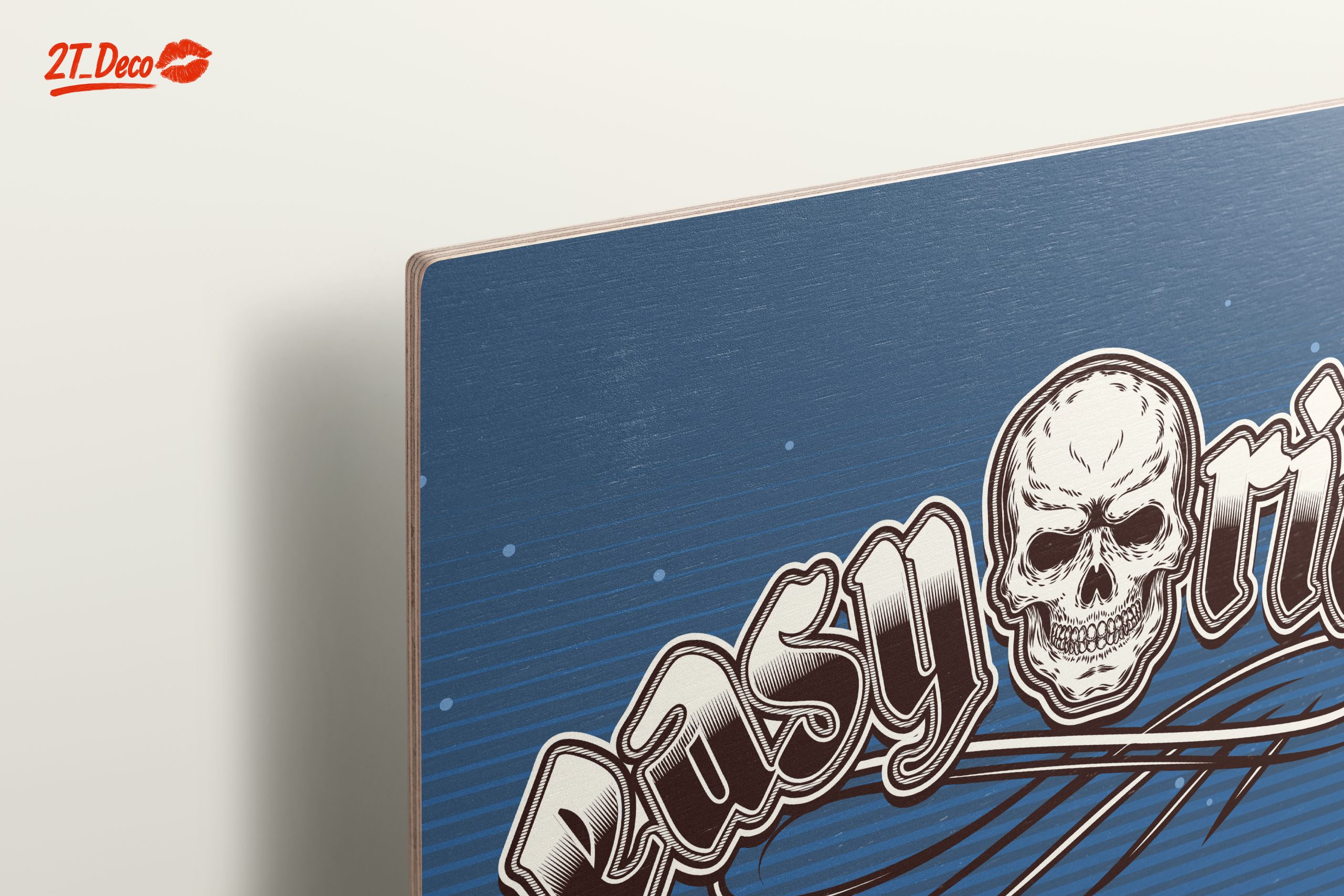 Vintage Motorcycle Art with Skull Design - Image 15