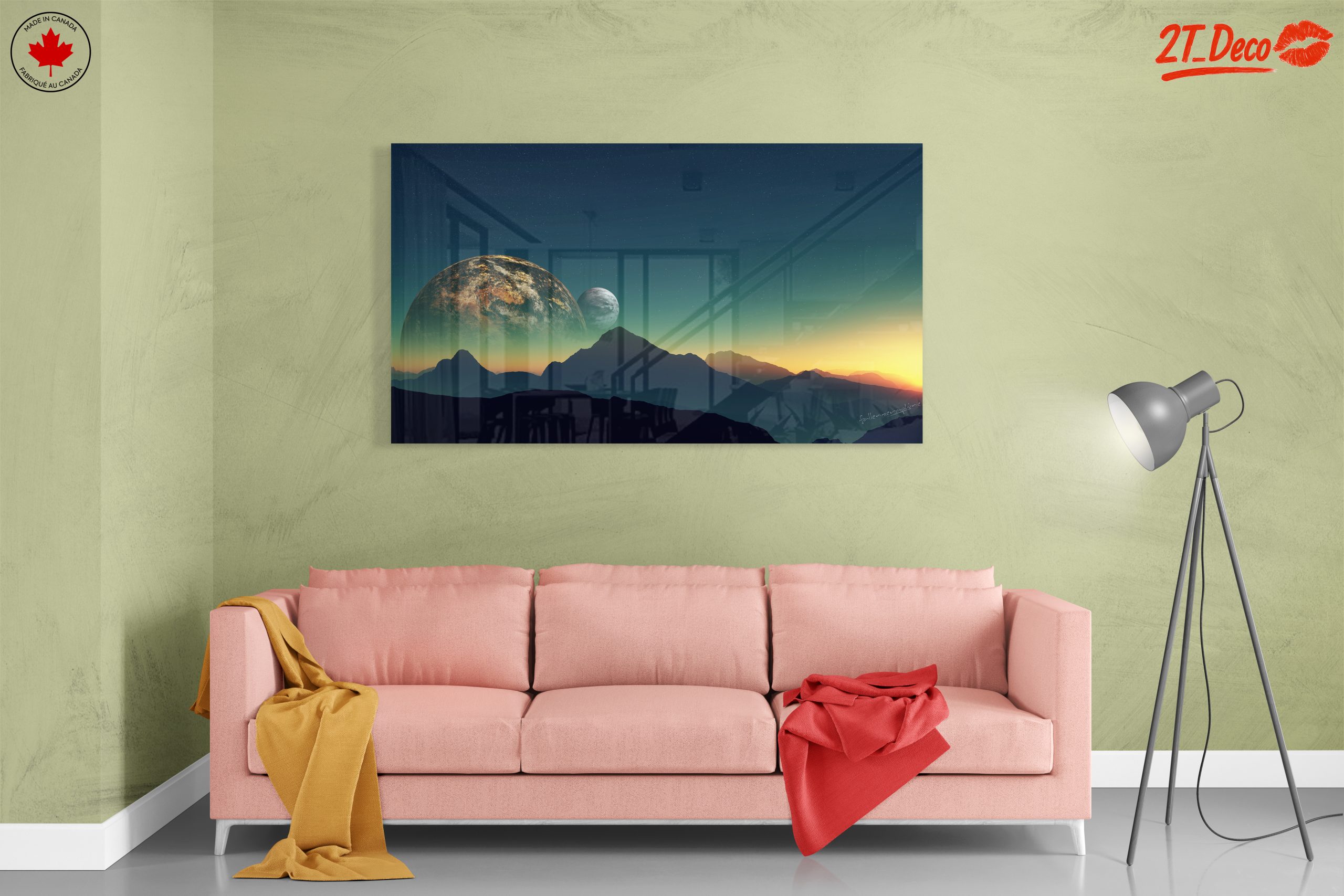 Surreal Cosmic Landscape with Planets - Image 7